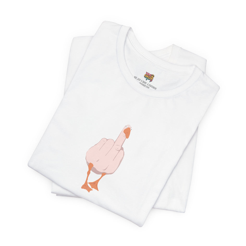 The "Unbothered" Ironic Duck Graphic Tee - Funny Chaotic Streetwear Graphic T-Shirt