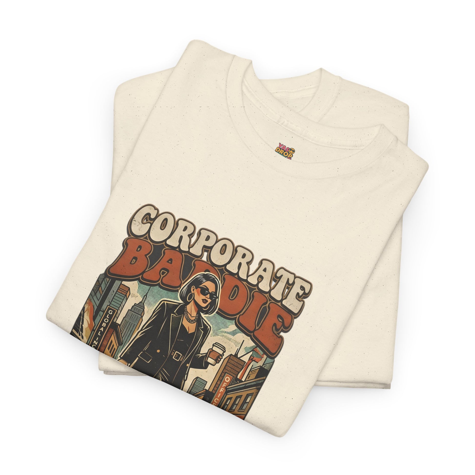 Corporate Baddie Vintage Graphic Tee - Ironic Office Aesthetic T-Shirt