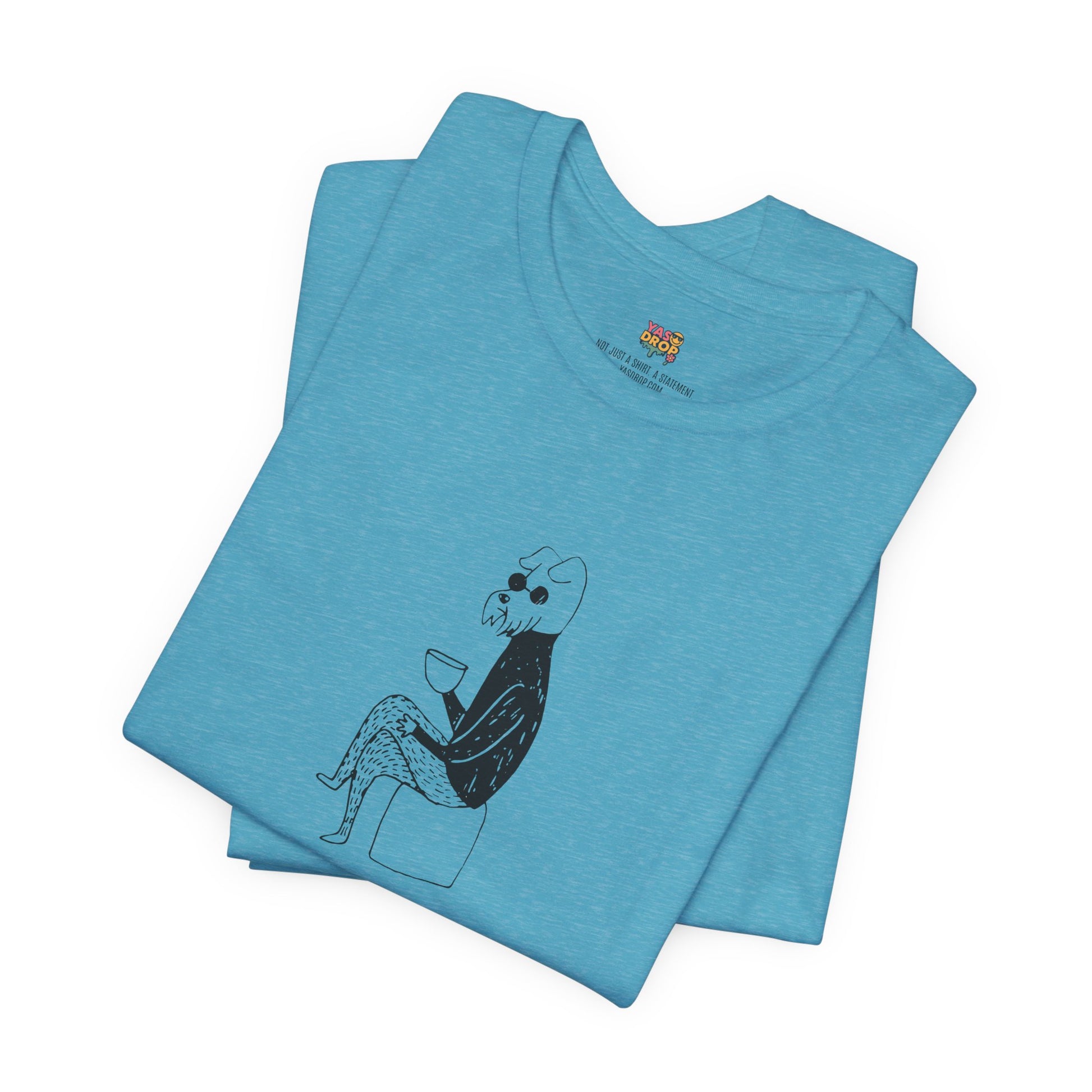 "Unbothered" Minimalist Hipster Dog Graphic Tee – Lofi Aesthetic Streetwear