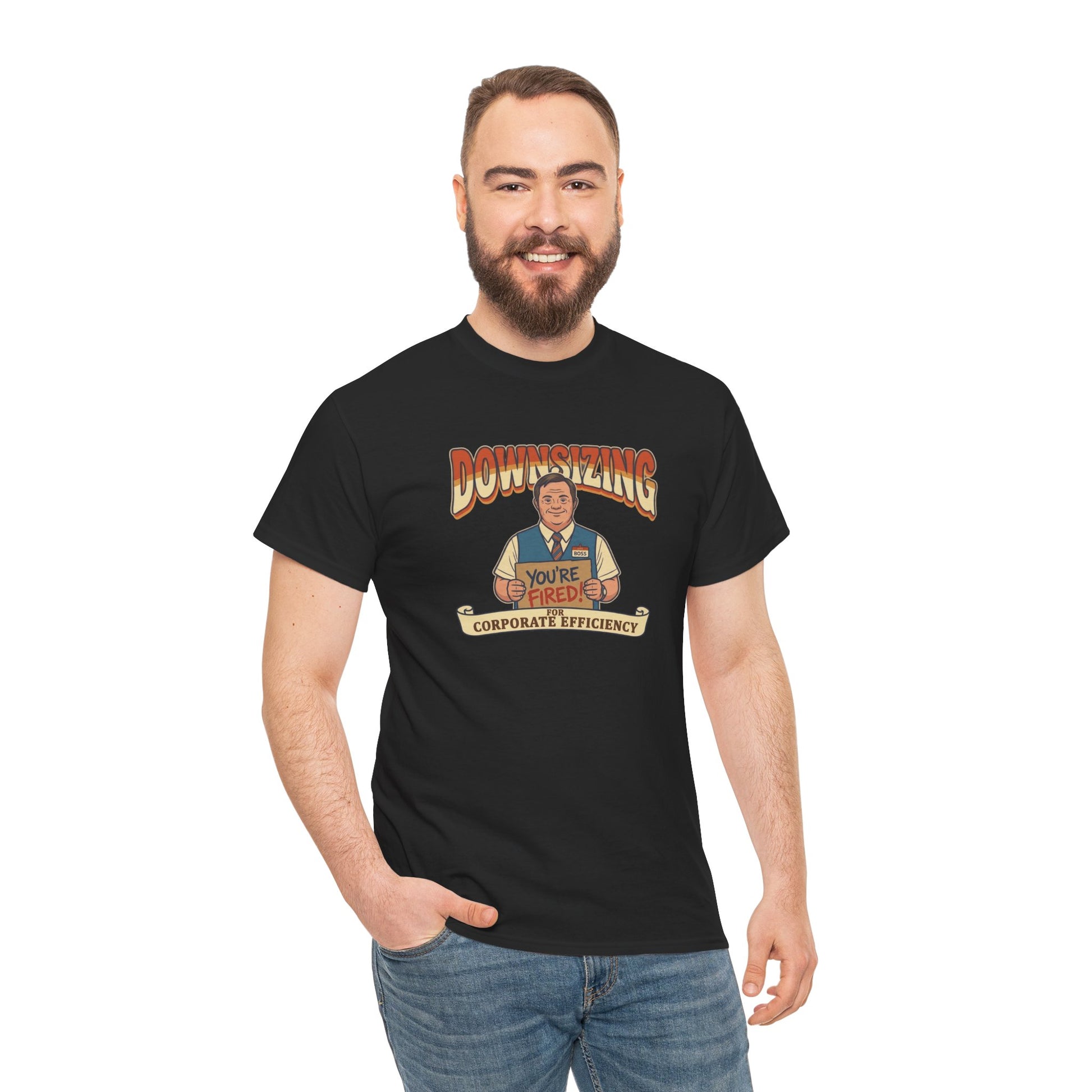 The Great Downsizing Tee - Retro Corporate Meme T-Shirt (iykyk)