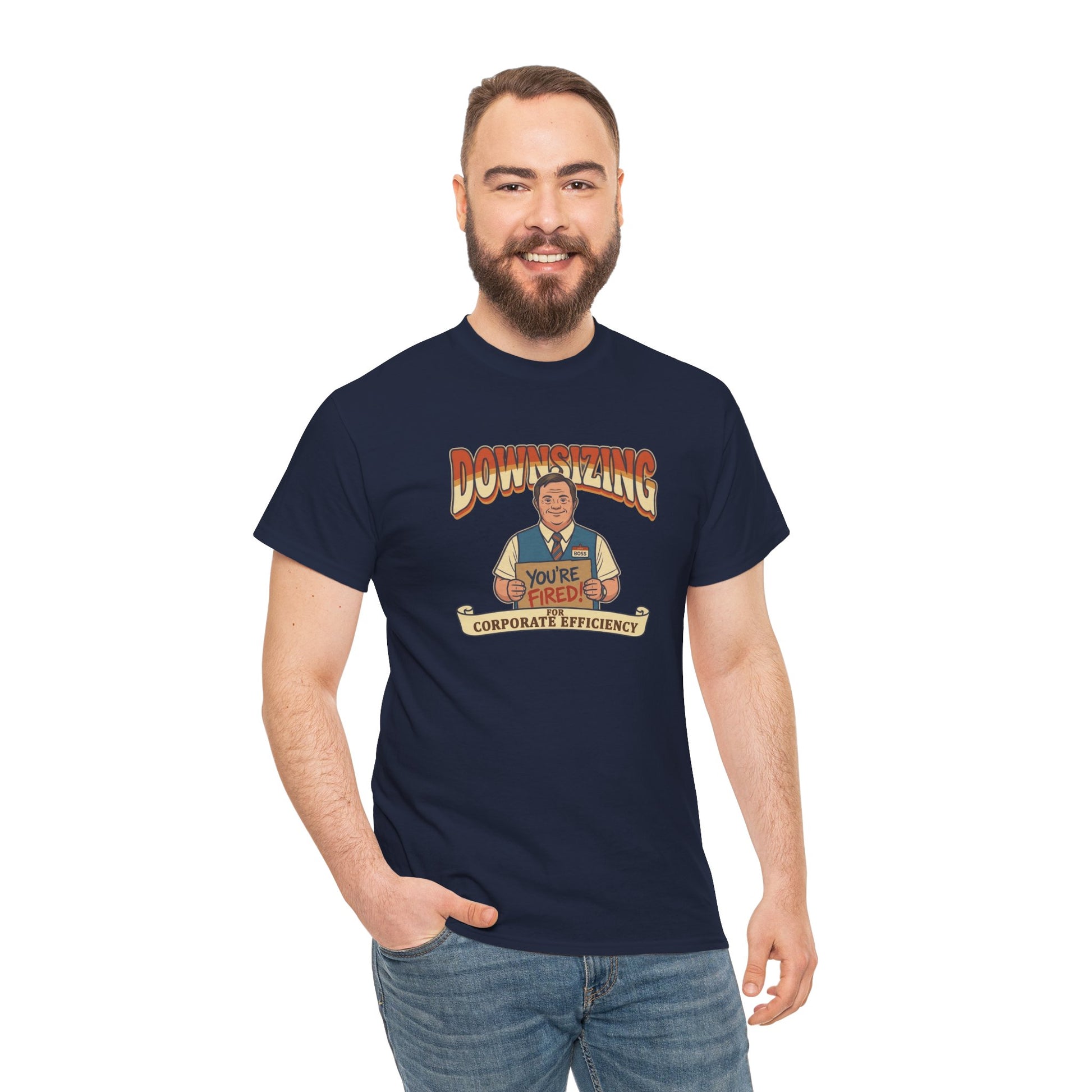 The Great Downsizing Tee - Retro Corporate Meme T-Shirt (iykyk)