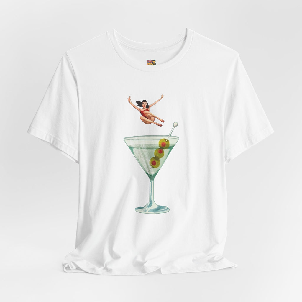 Dirty Martini Girl Graphic Tee - Retro Aesthetic Streetwear T-Shirt