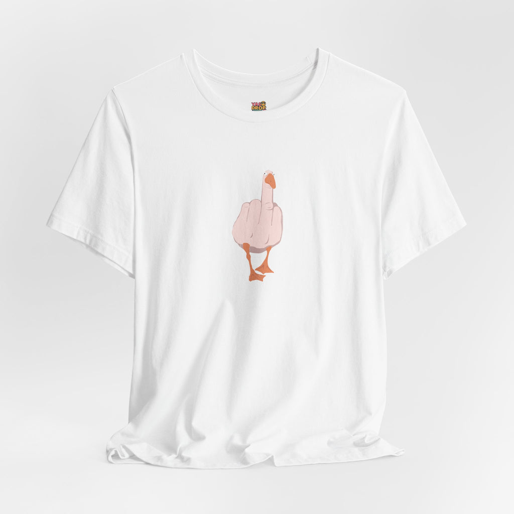 The "Unbothered" Ironic Duck Graphic Tee - Funny Chaotic Streetwear Graphic T-Shirt