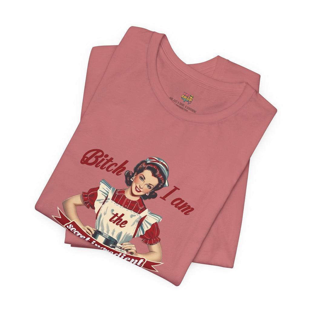 "The Secret Ingredient" Ironic Minimalist Vintage Graphic Tee