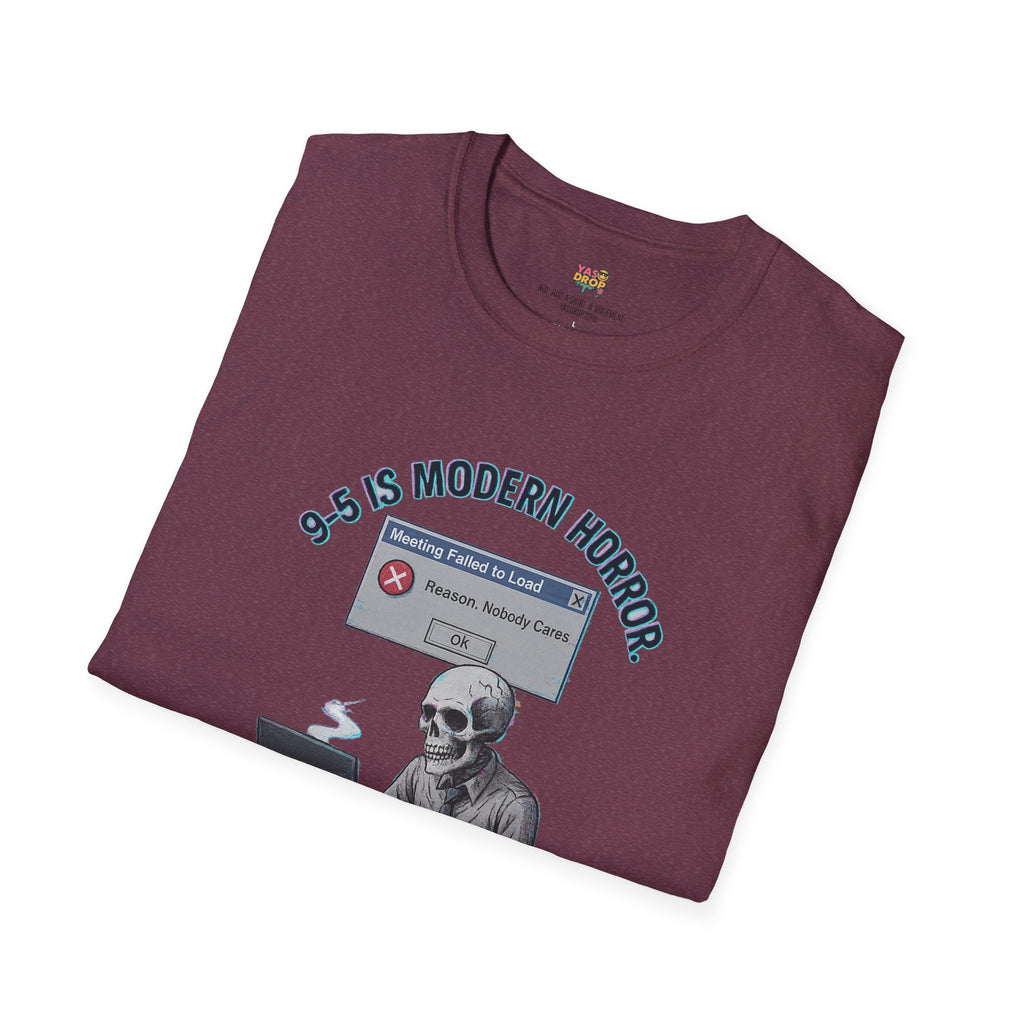Modern Horror: 9-5 Skeleton Tee