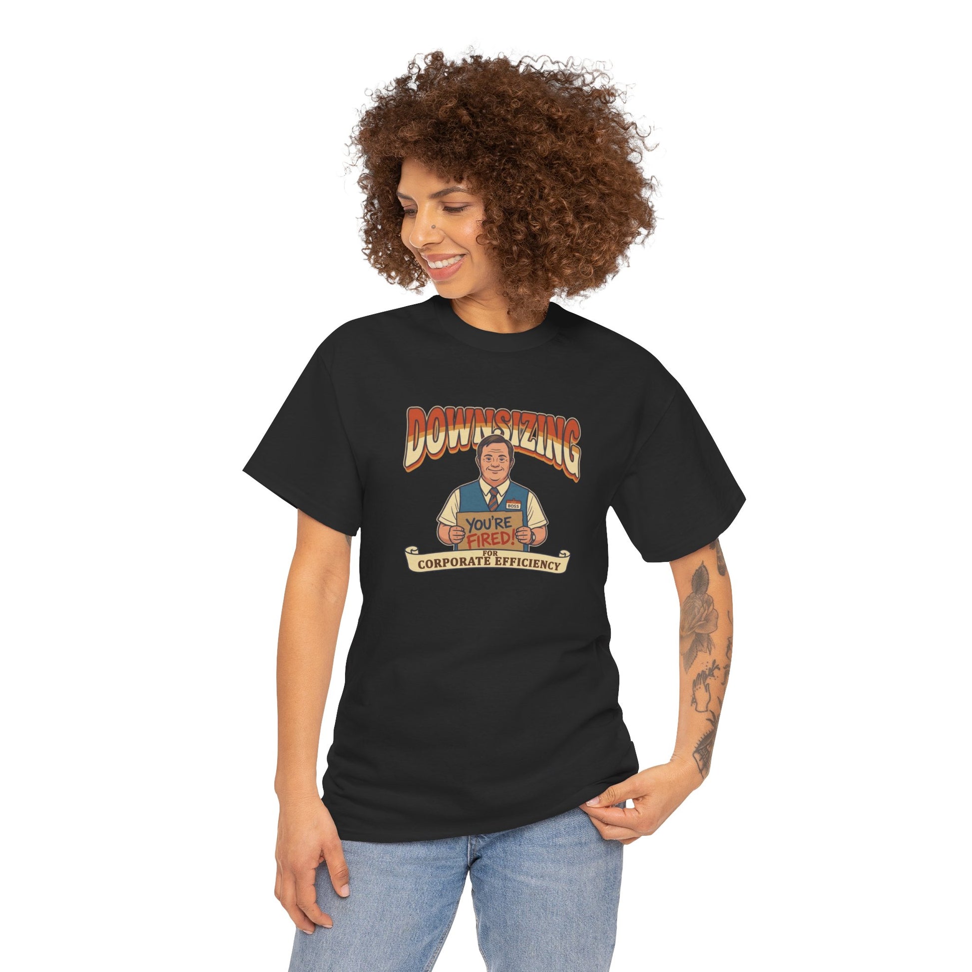 The Great Downsizing Tee - Retro Corporate Meme T-Shirt (iykyk)