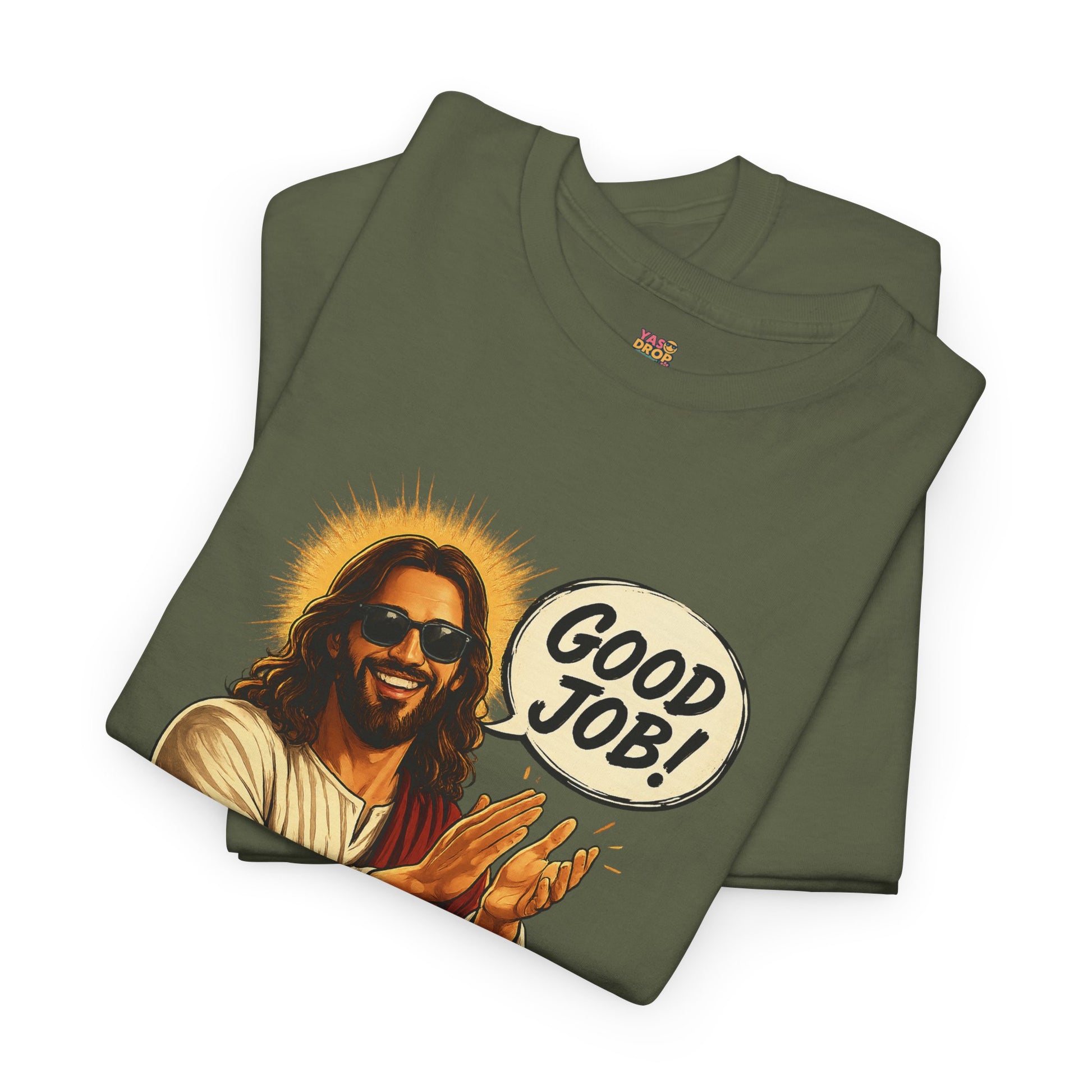 The "Good Job" Savior Graphic Tee – Ironic Streetwear / Retro Aesthetic Unisex Shirt