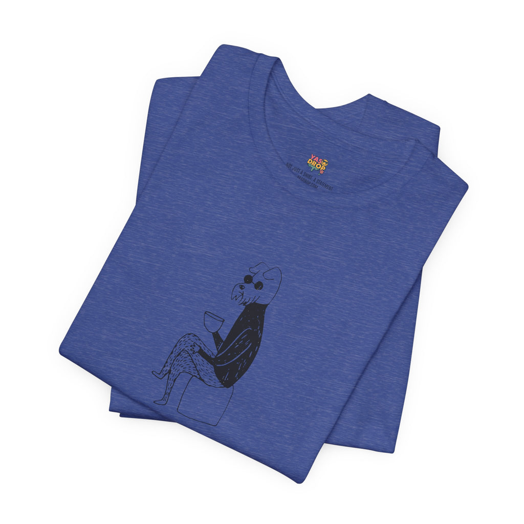 "Unbothered" Minimalist Hipster Dog Graphic Tee – Lofi Aesthetic Streetwear