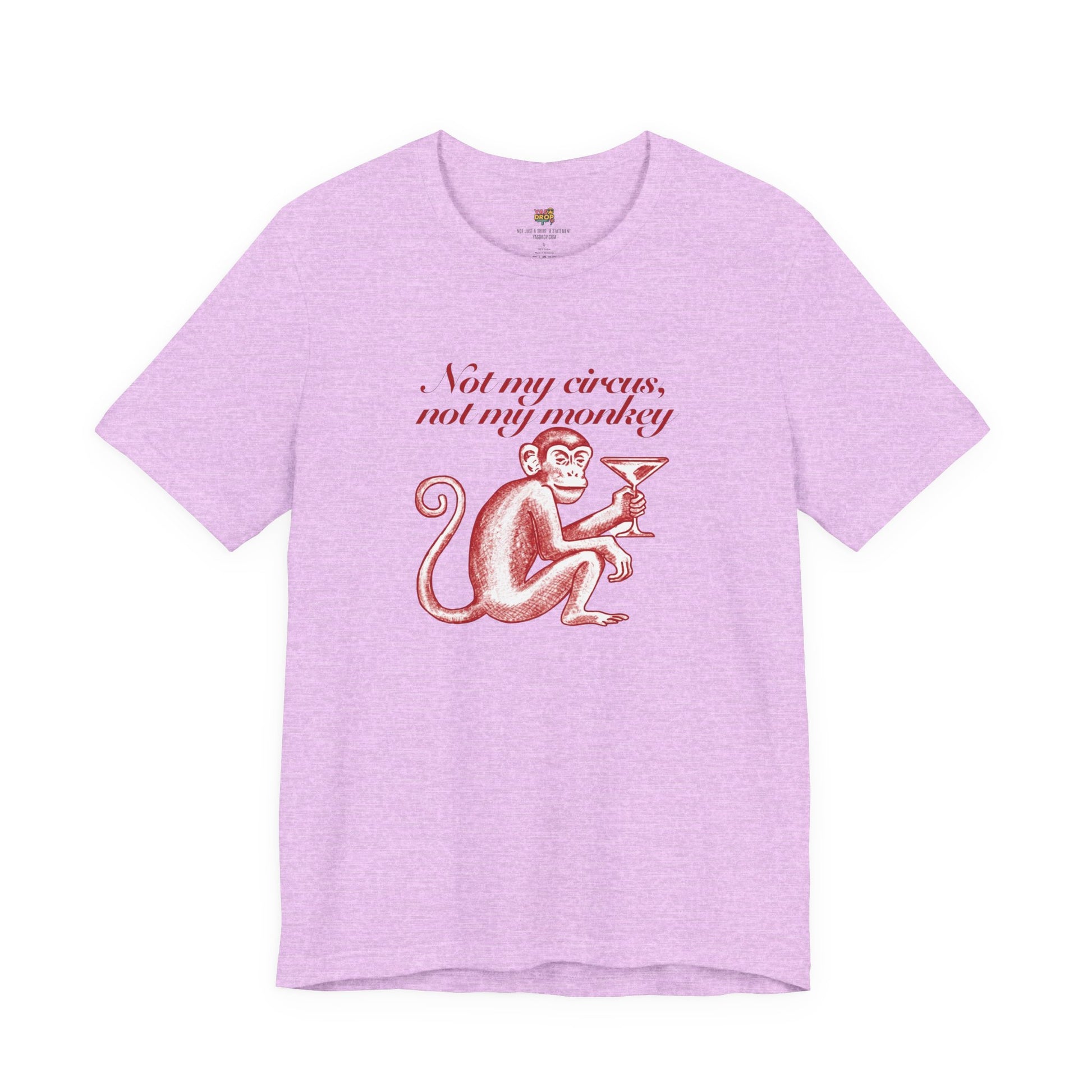 Not My Circus Not My Monkey Graphic Tee - Ironic Vintage Streetwear T-Shirt