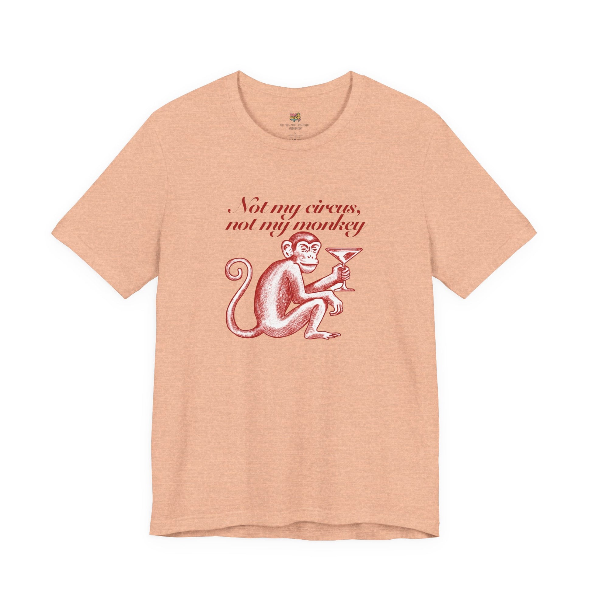 Not My Circus Not My Monkey Graphic Tee - Ironic Vintage Streetwear T-Shirt