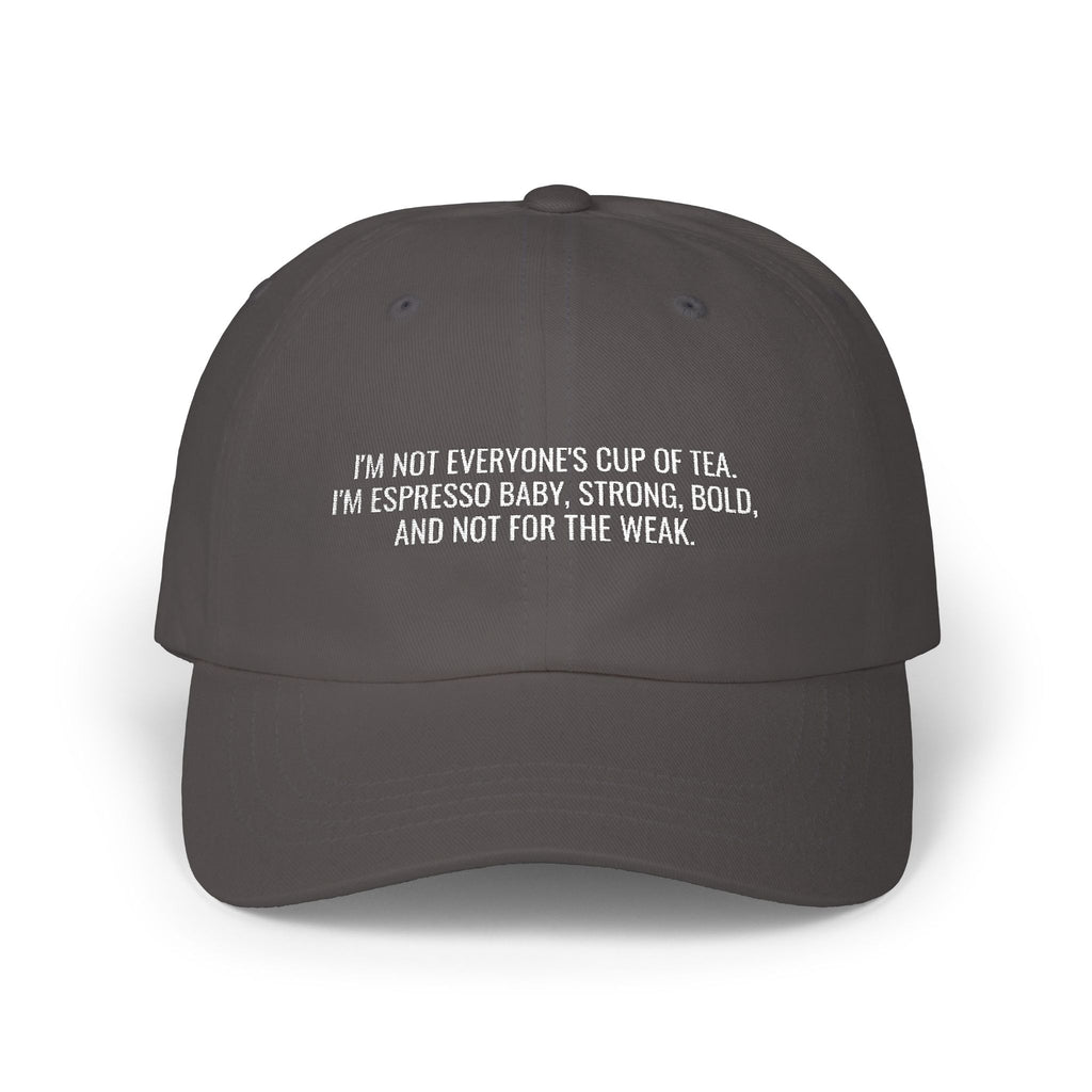 Premium Quality I’m Espresso Baby Statement Dad Hat - Ironic Minimalist Cap