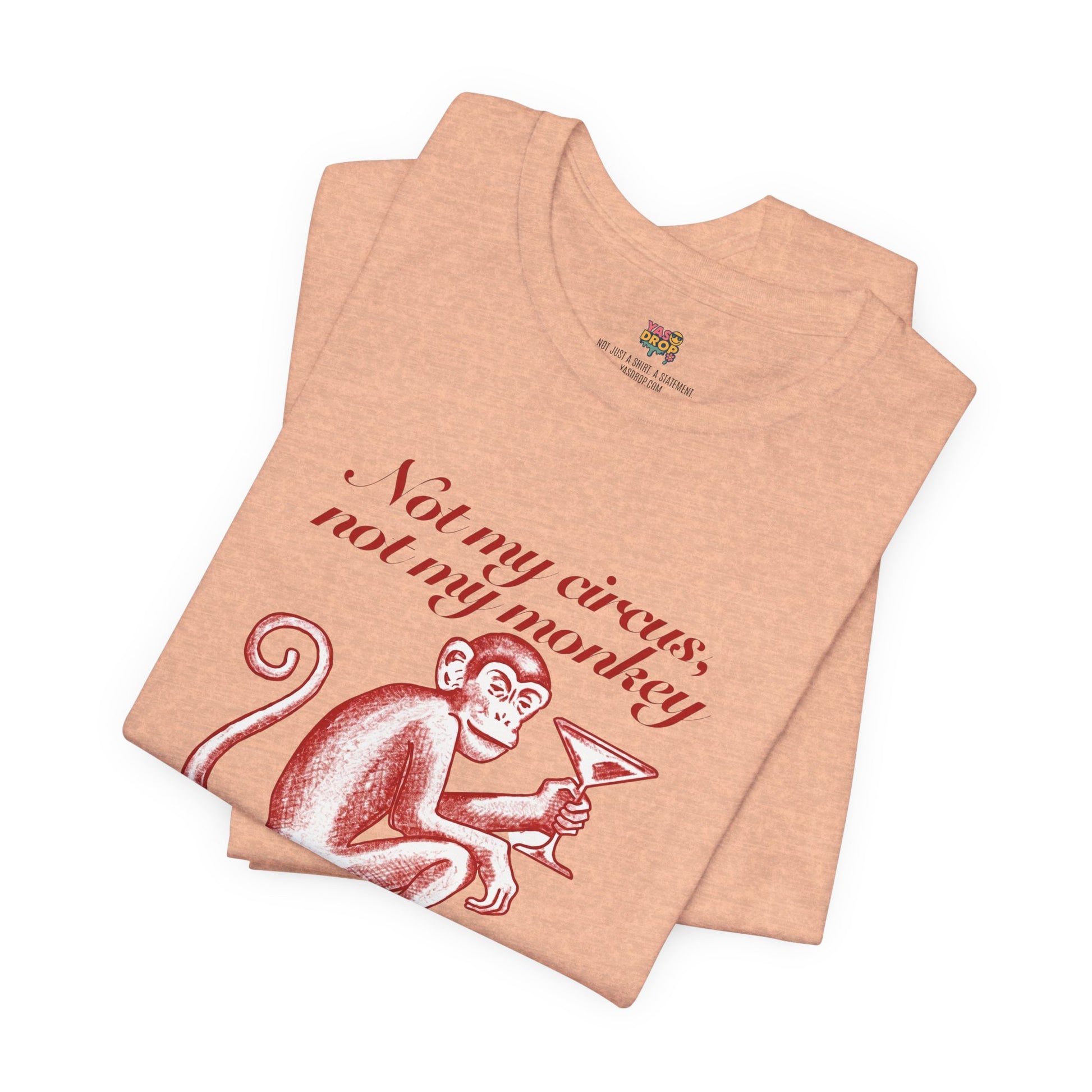 Not My Circus Not My Monkey Graphic Tee - Ironic Vintage Streetwear T-Shirt