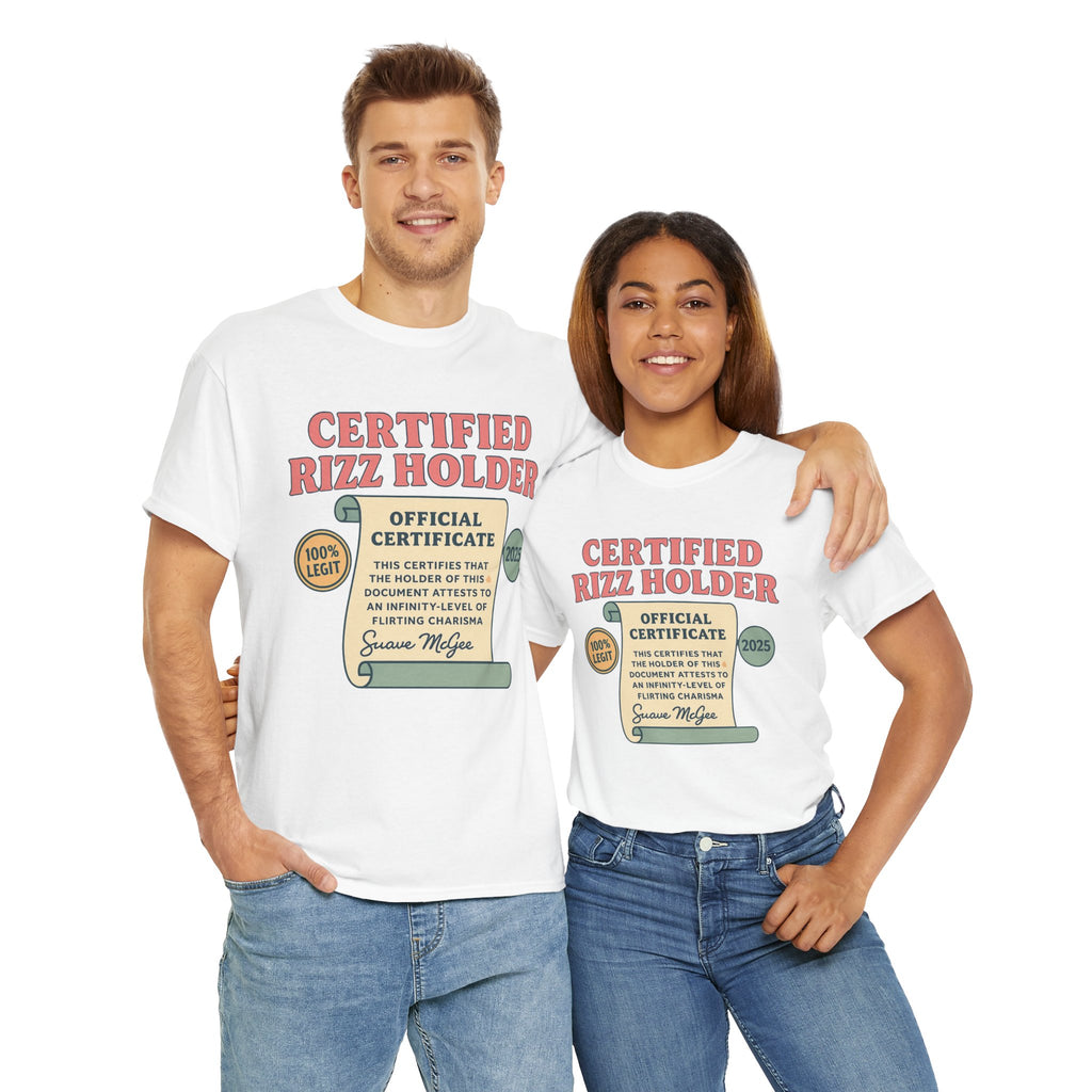 Certified Rizz Holder™ Tee – Official Drip of Charisma