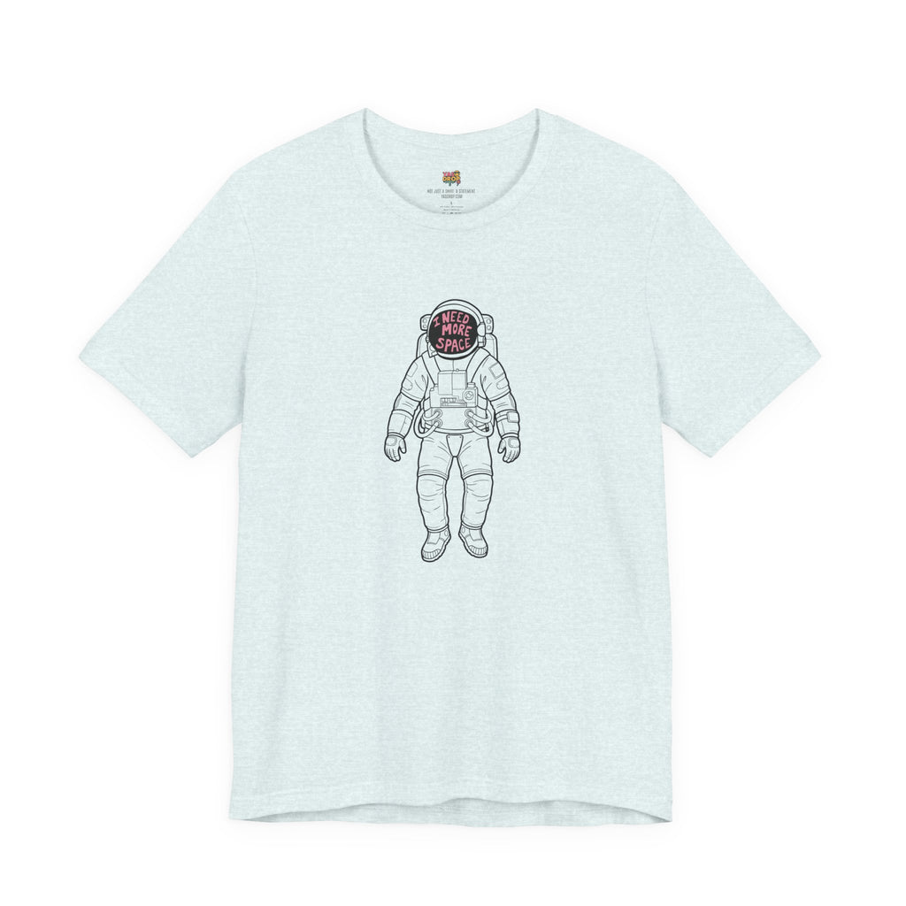 "I Need More Space" Astronaut Graphic Tee – Y2K Retro Streetwear T-Shirt