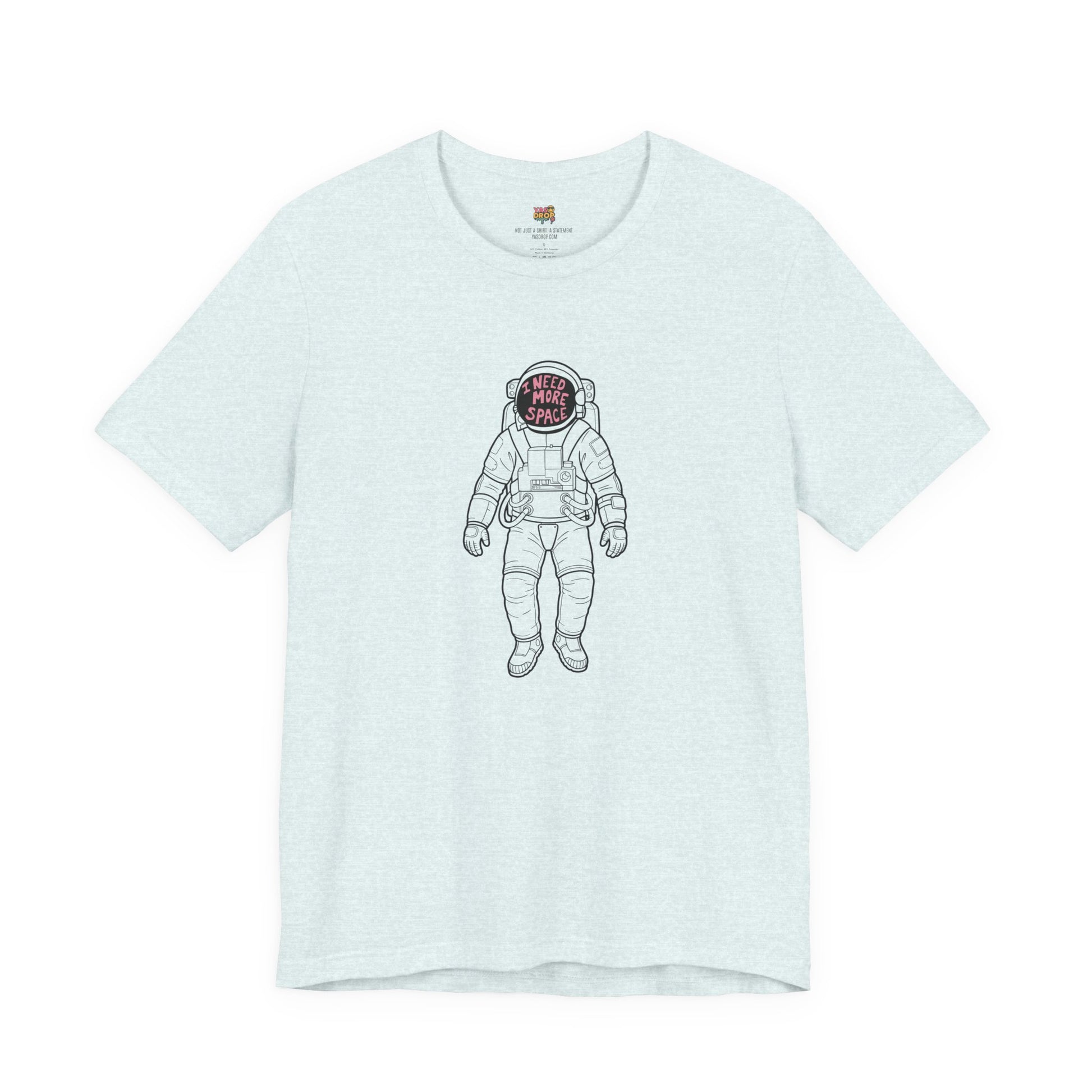 "I Need More Space" Astronaut Graphic Tee – Y2K Retro Streetwear T-Shirt