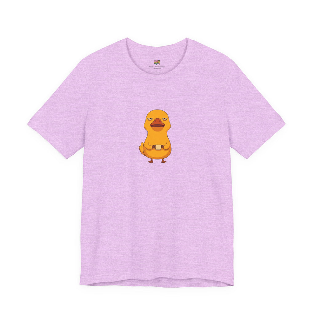 Unamused Coffee Duck Graphic Tee – Ironic Minimalist Streetwear