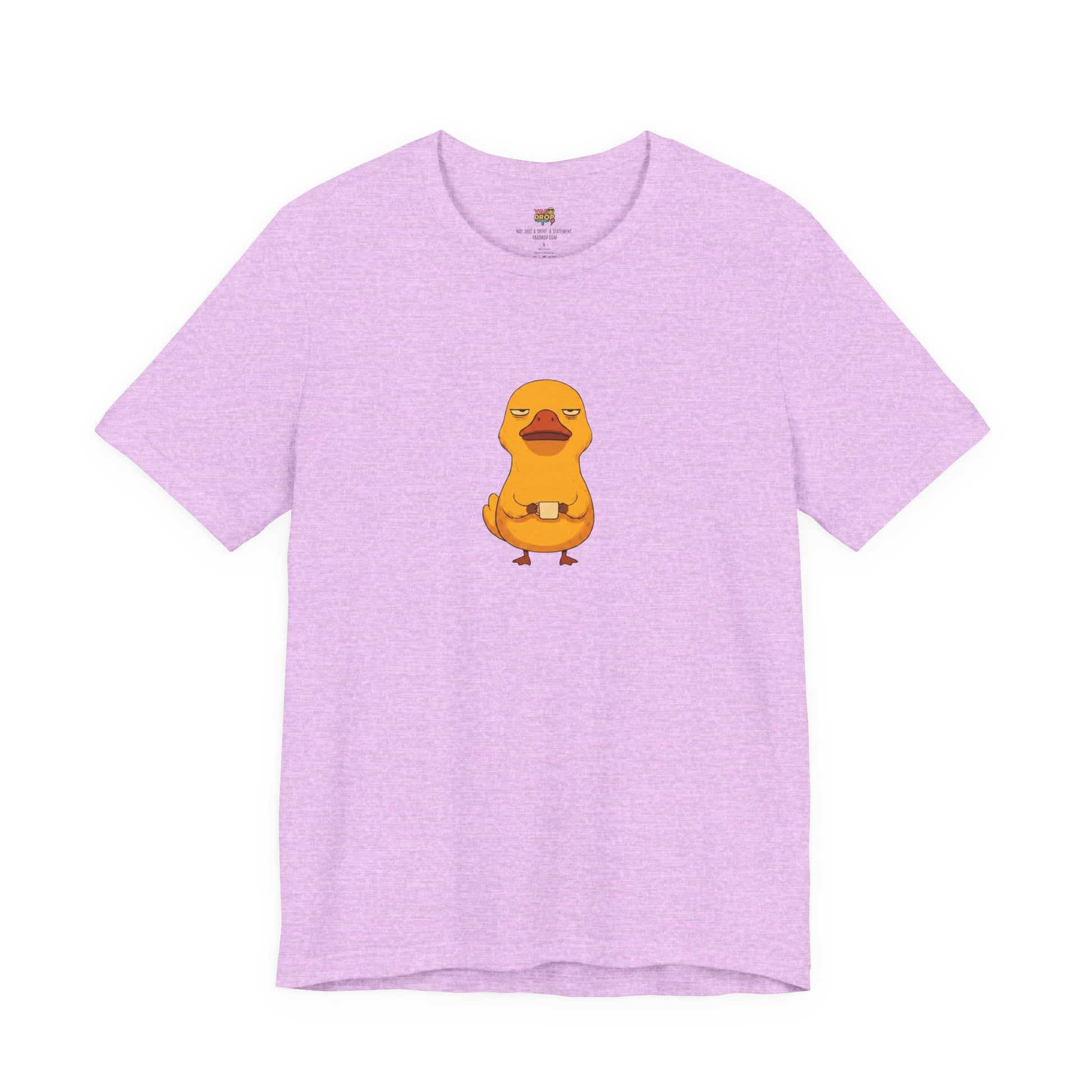 Unamused Coffee Duck Graphic Tee – Ironic Minimalist Streetwear