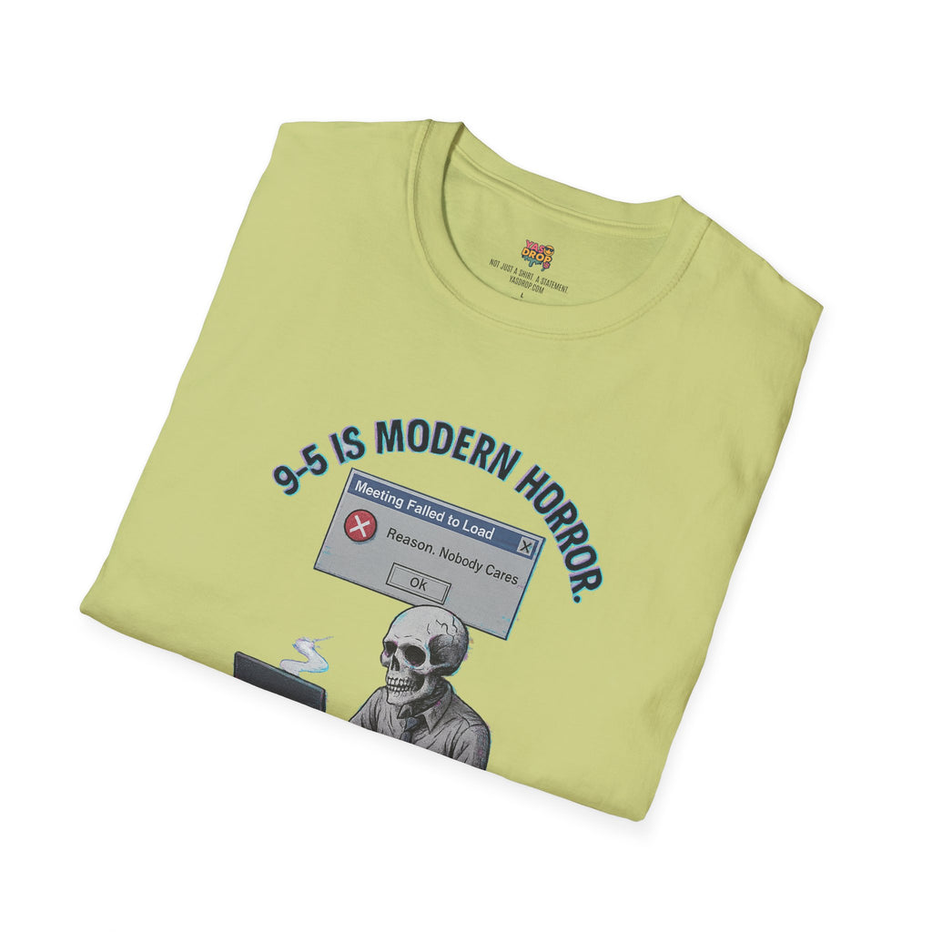 Modern Horror: 9-5 Skeleton Tee