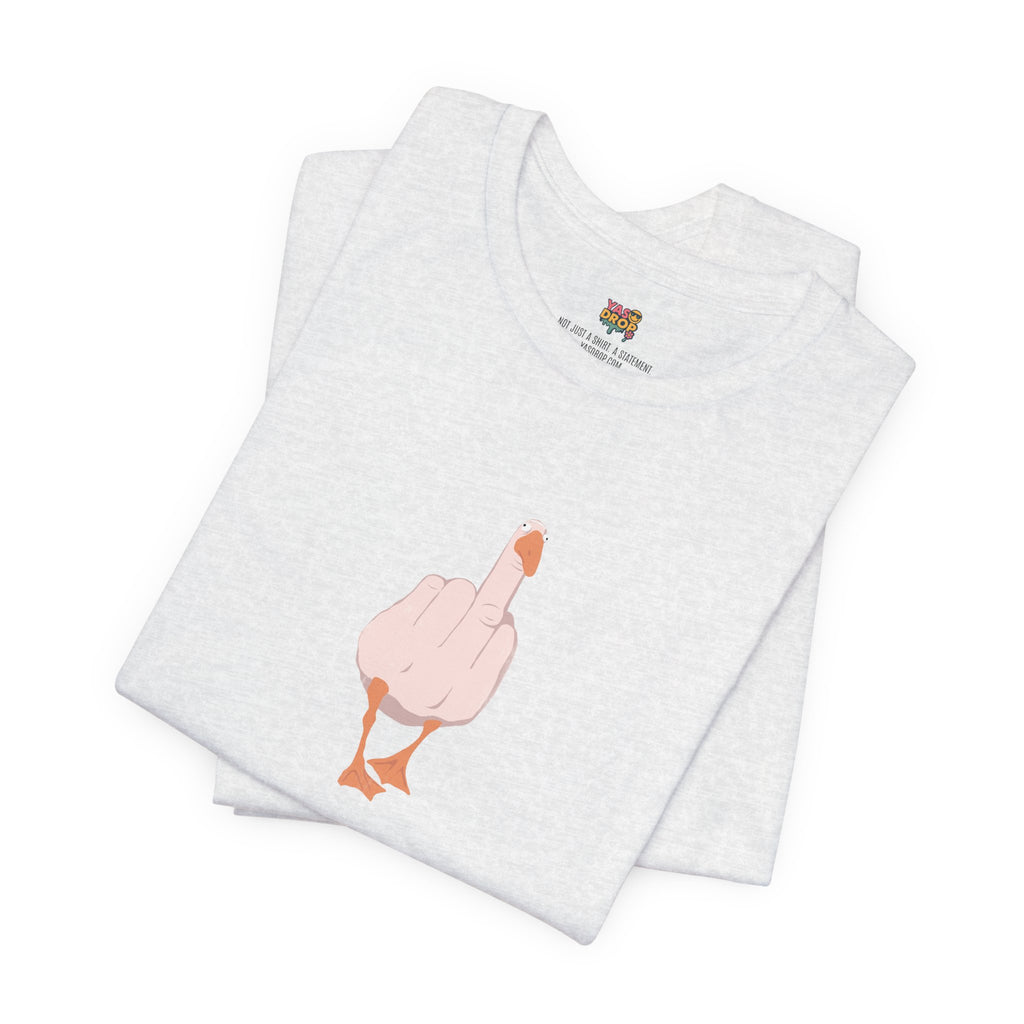 The "Unbothered" Ironic Duck Graphic Tee - Funny Chaotic Streetwear Graphic T-Shirt