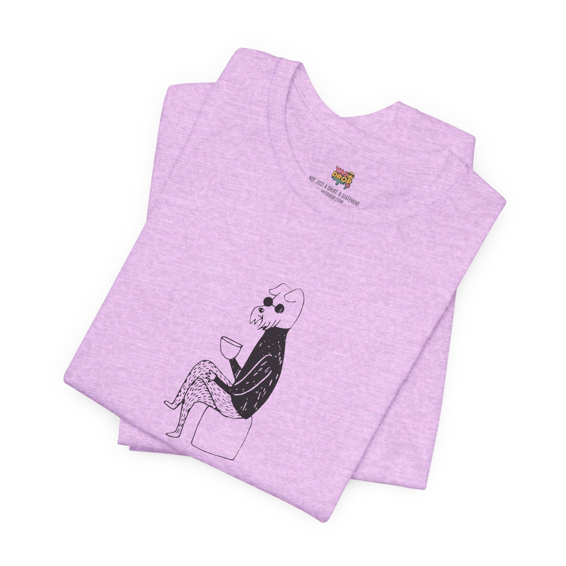 "Unbothered" Minimalist Hipster Dog Graphic Tee – Lofi Aesthetic Streetwear