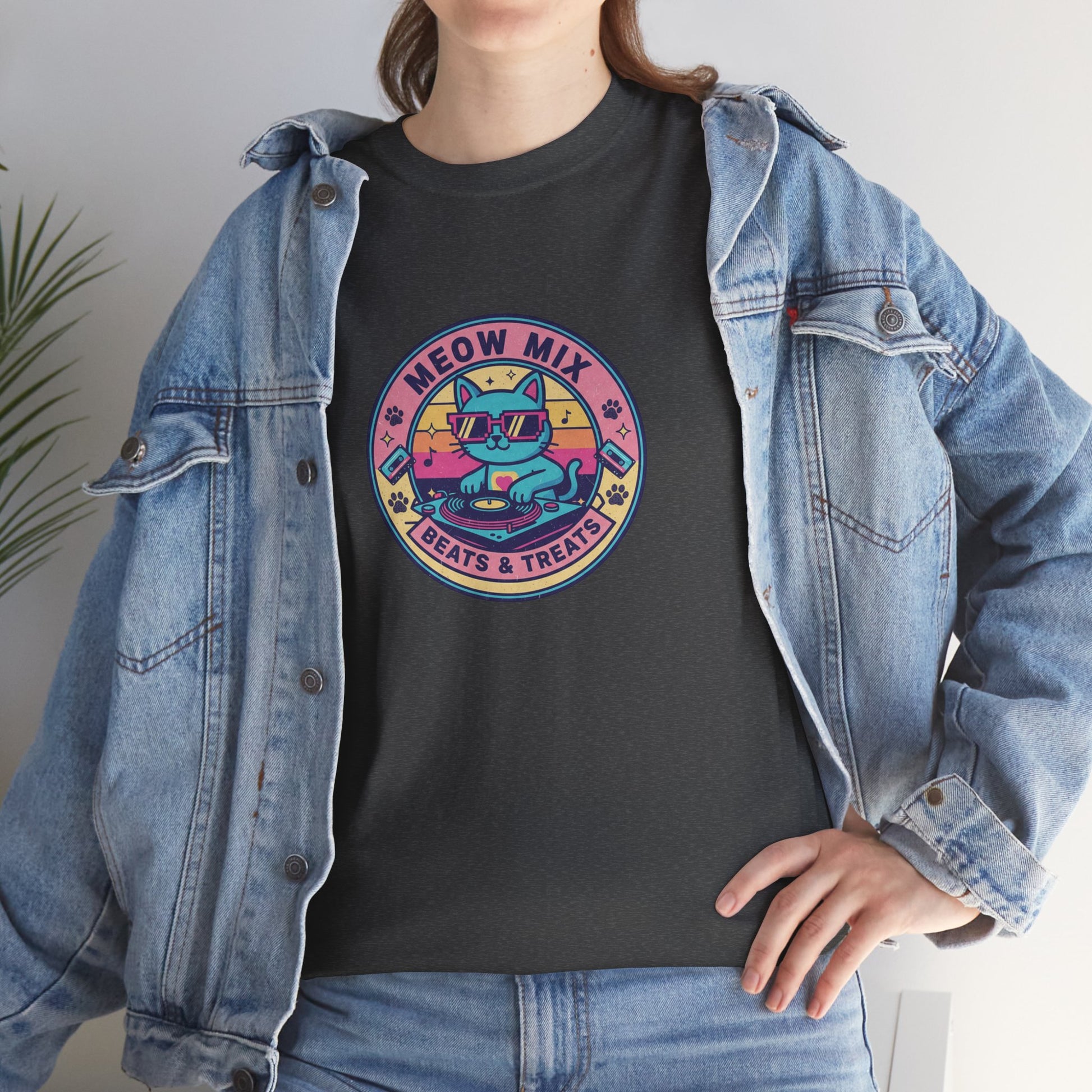 Meow Mix: Beats & Treats Retro DJ Cat Tee