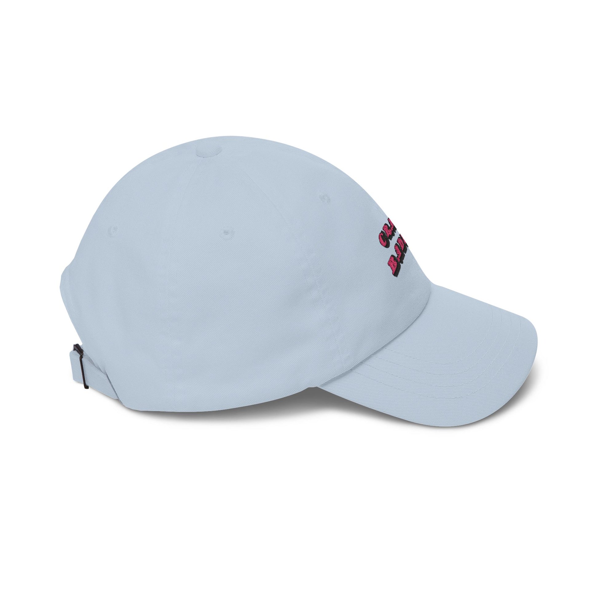 Premium Quality "Crazy Baddie" Embroidered Dad Hat – Retro Pink 3D Block Lettering