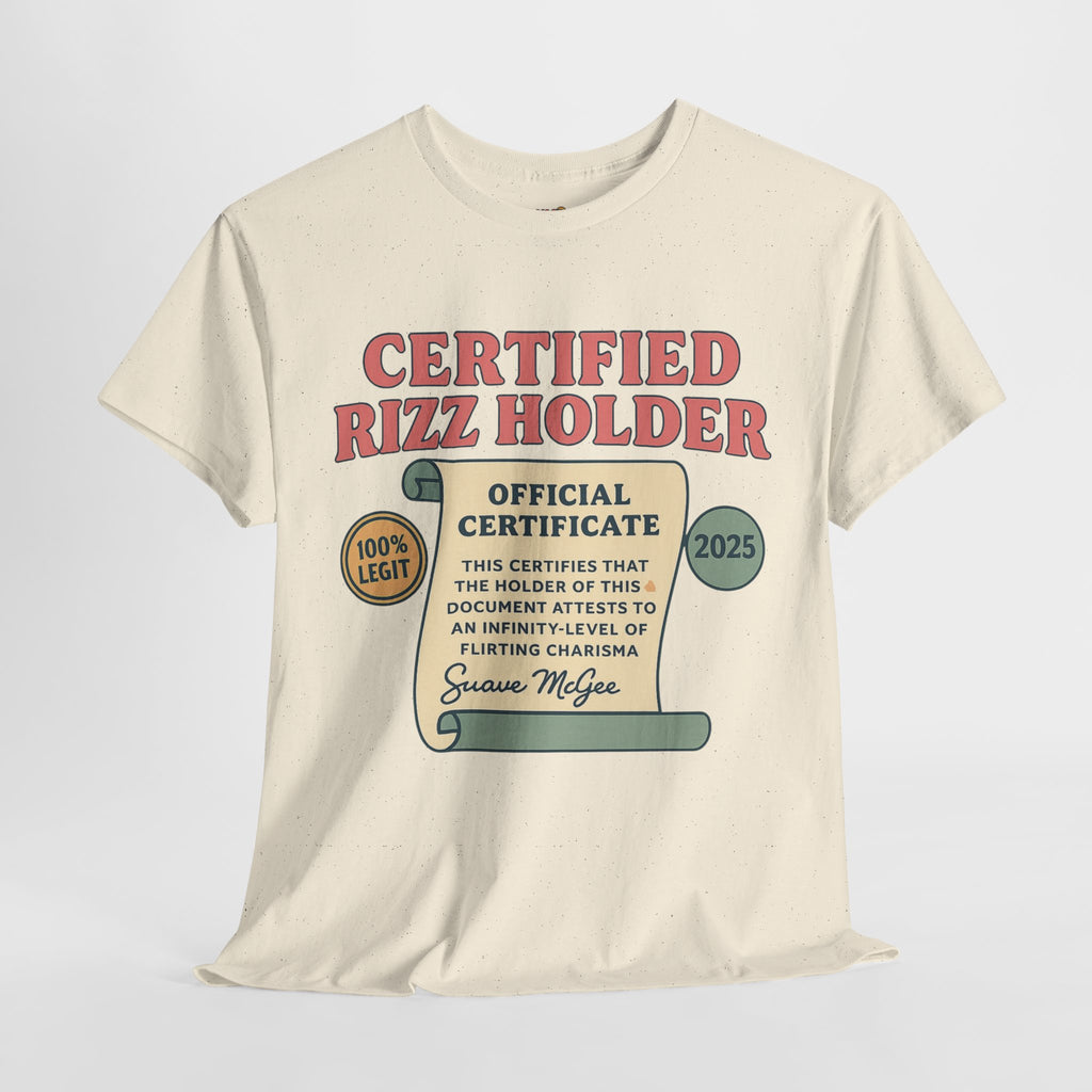 Certified Rizz Holder™ Tee – Official Drip of Charisma
