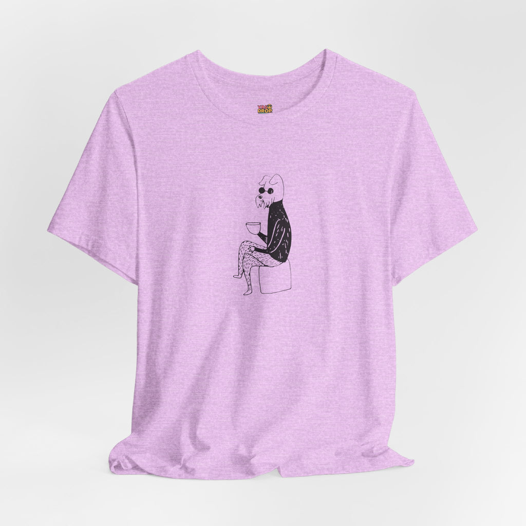 "Unbothered" Minimalist Hipster Dog Graphic Tee – Lofi Aesthetic Streetwear