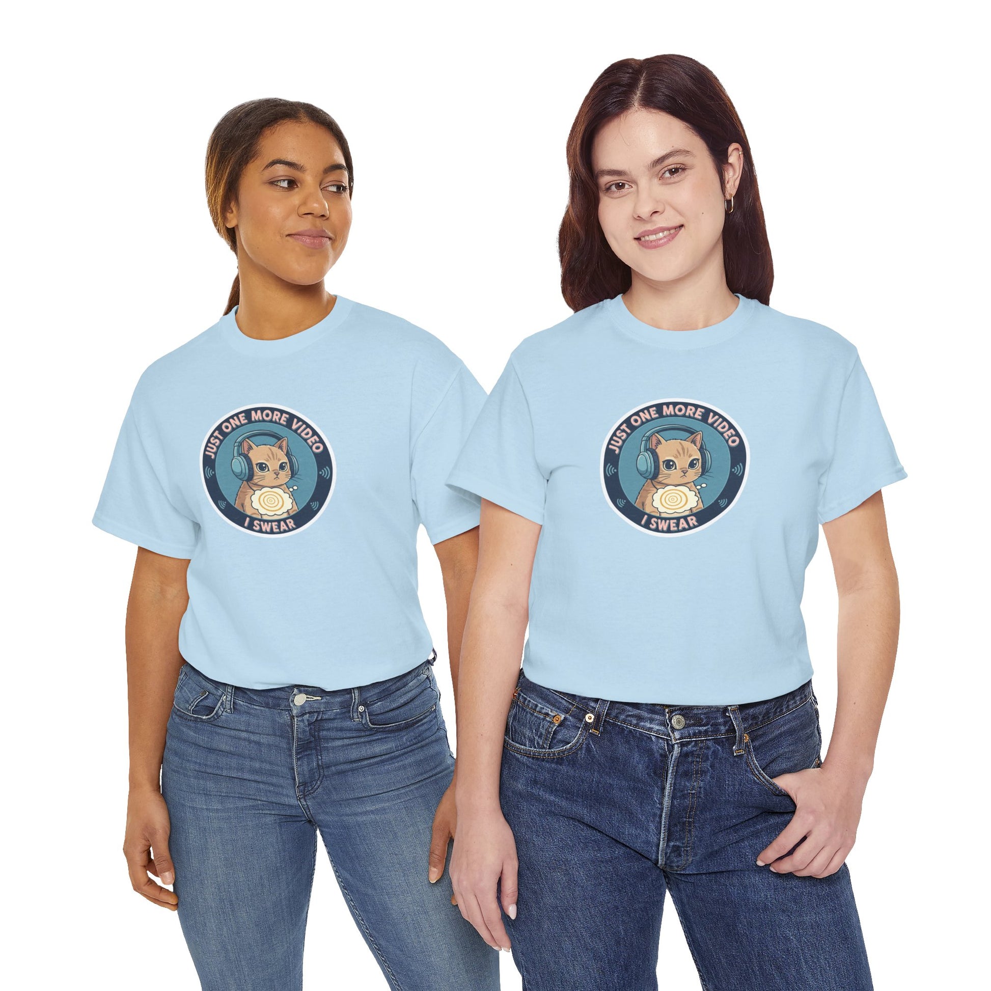 Just One More Video I Swear: Cute Cat Addiction Tee