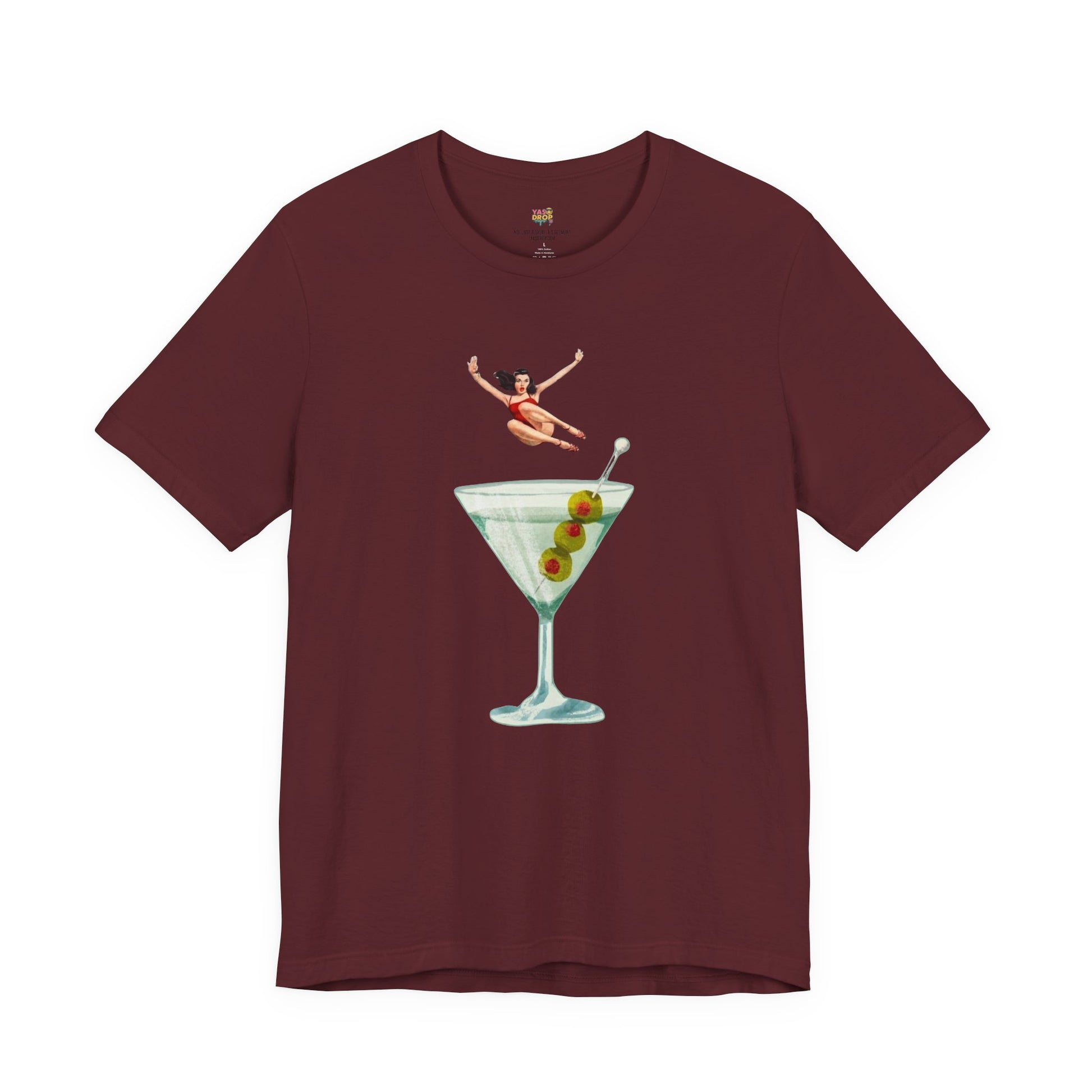 Dirty Martini Girl Graphic Tee - Retro Aesthetic Streetwear T-Shirt
