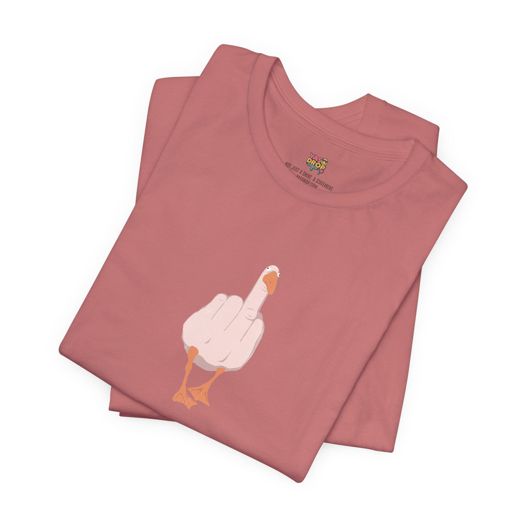 The "Unbothered" Ironic Duck Graphic Tee - Funny Chaotic Streetwear Graphic T-Shirt