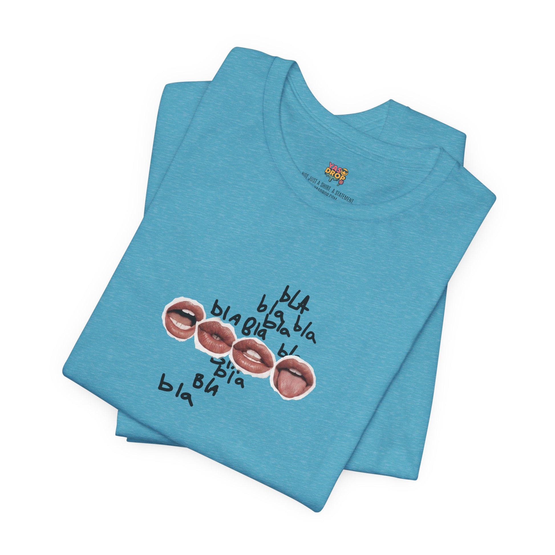 "Bla Bla Bla" Graphic Tee – Ironic Minimalism Streetwear T-Shirt
