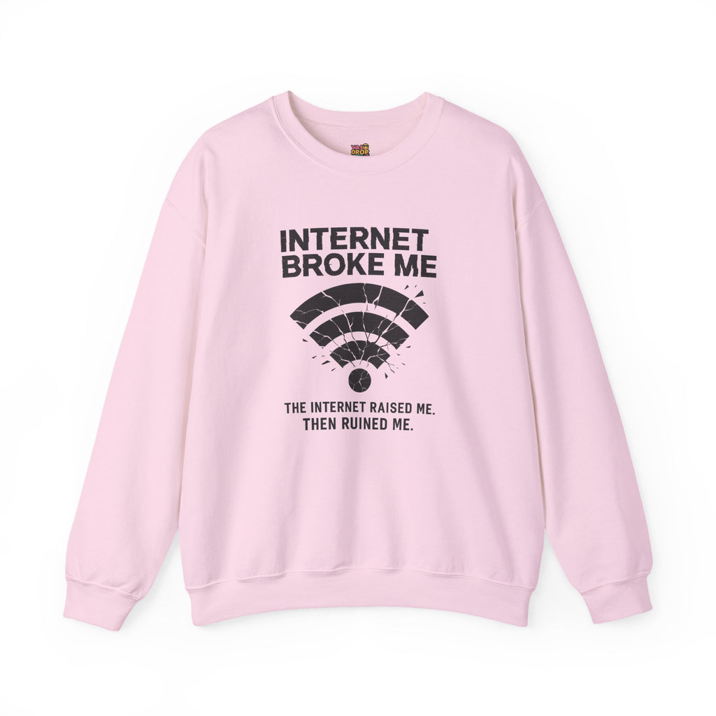 Internet Broke Me Sweatshirt - Wi-Fi Crash Glitchcore Streetwear