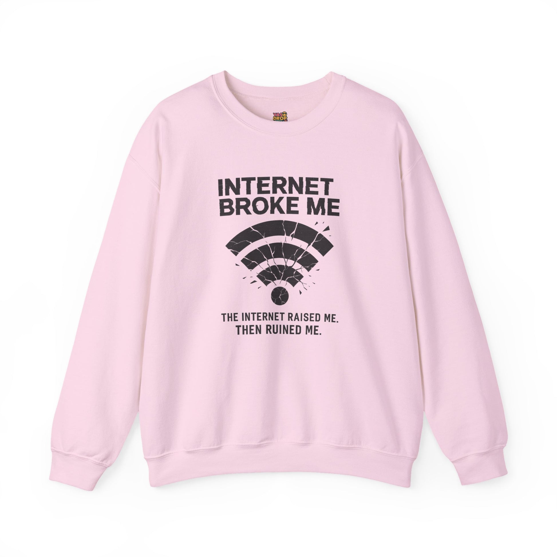 Internet Broke Me Sweatshirt - Wi-Fi Crash Glitchcore Streetwear