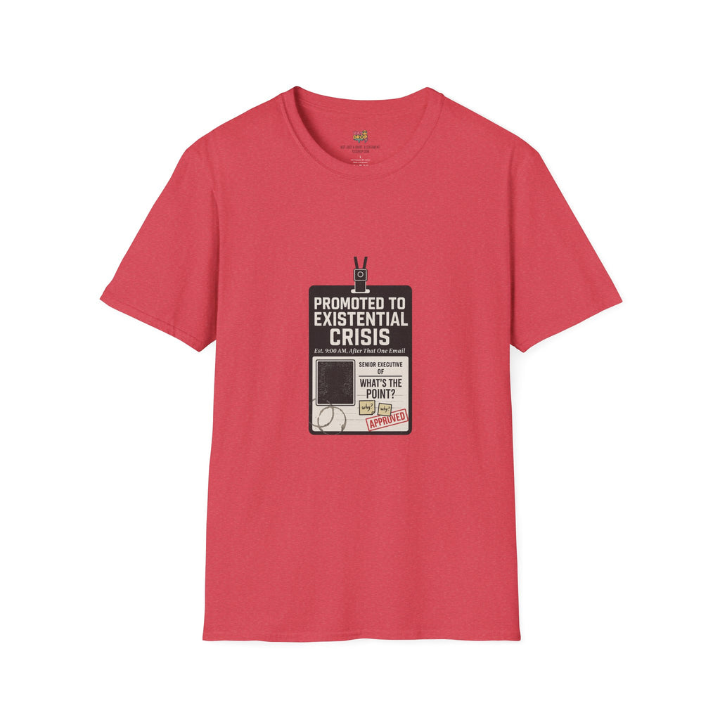 Promoted to Existential Crisis T-Shirt – Viral Corporate Sadness Tee