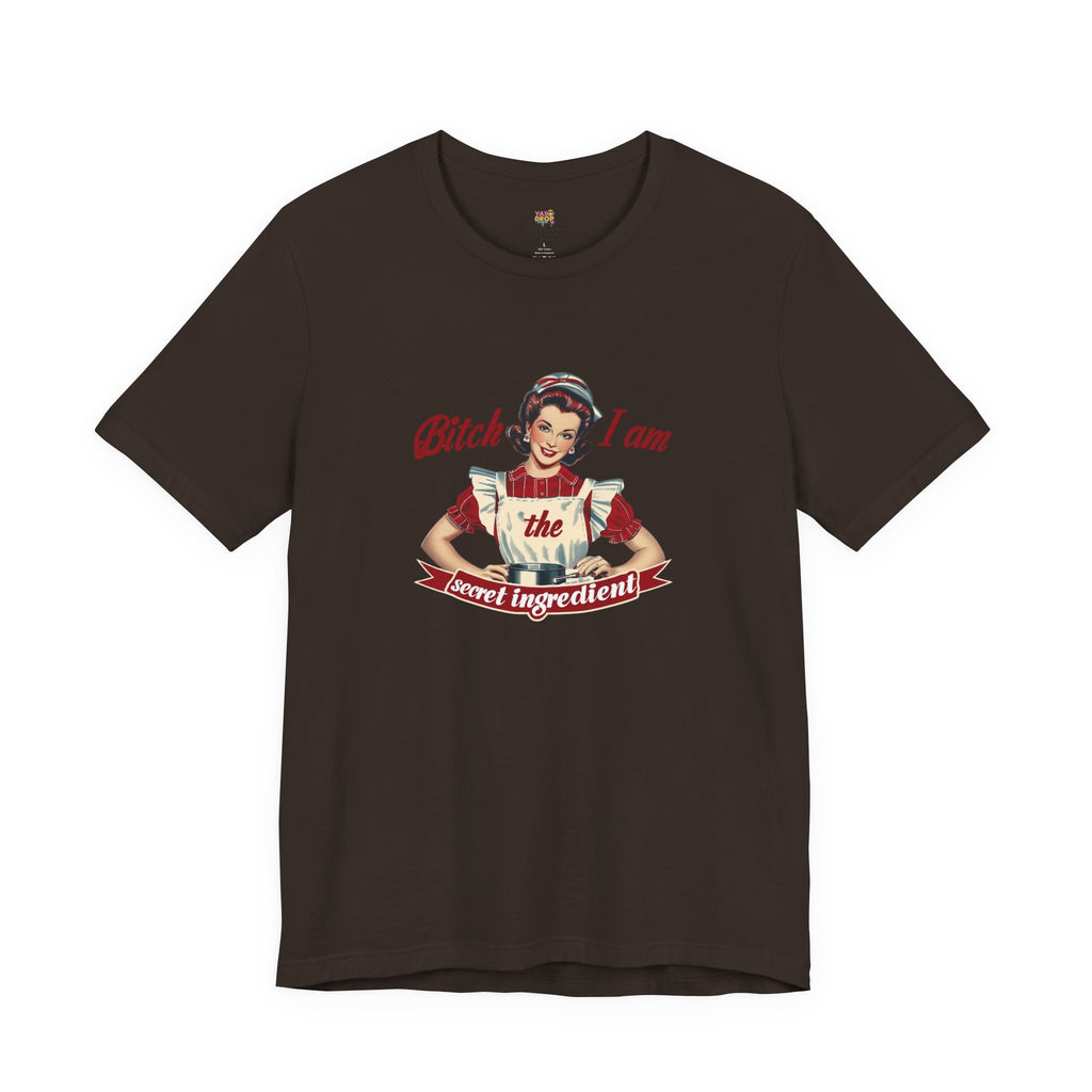 "The Secret Ingredient" Ironic Minimalist Vintage Graphic Tee