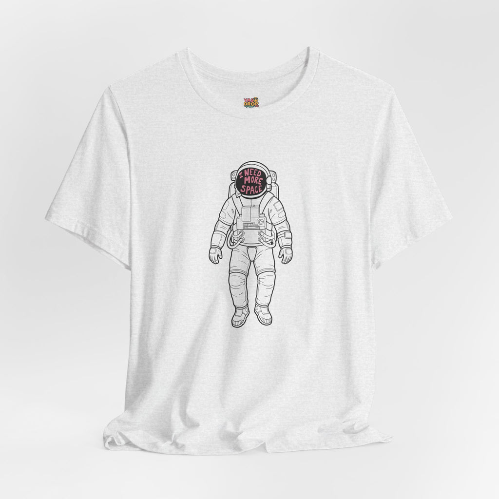 "I Need More Space" Astronaut Graphic Tee – Y2K Retro Streetwear T-Shirt