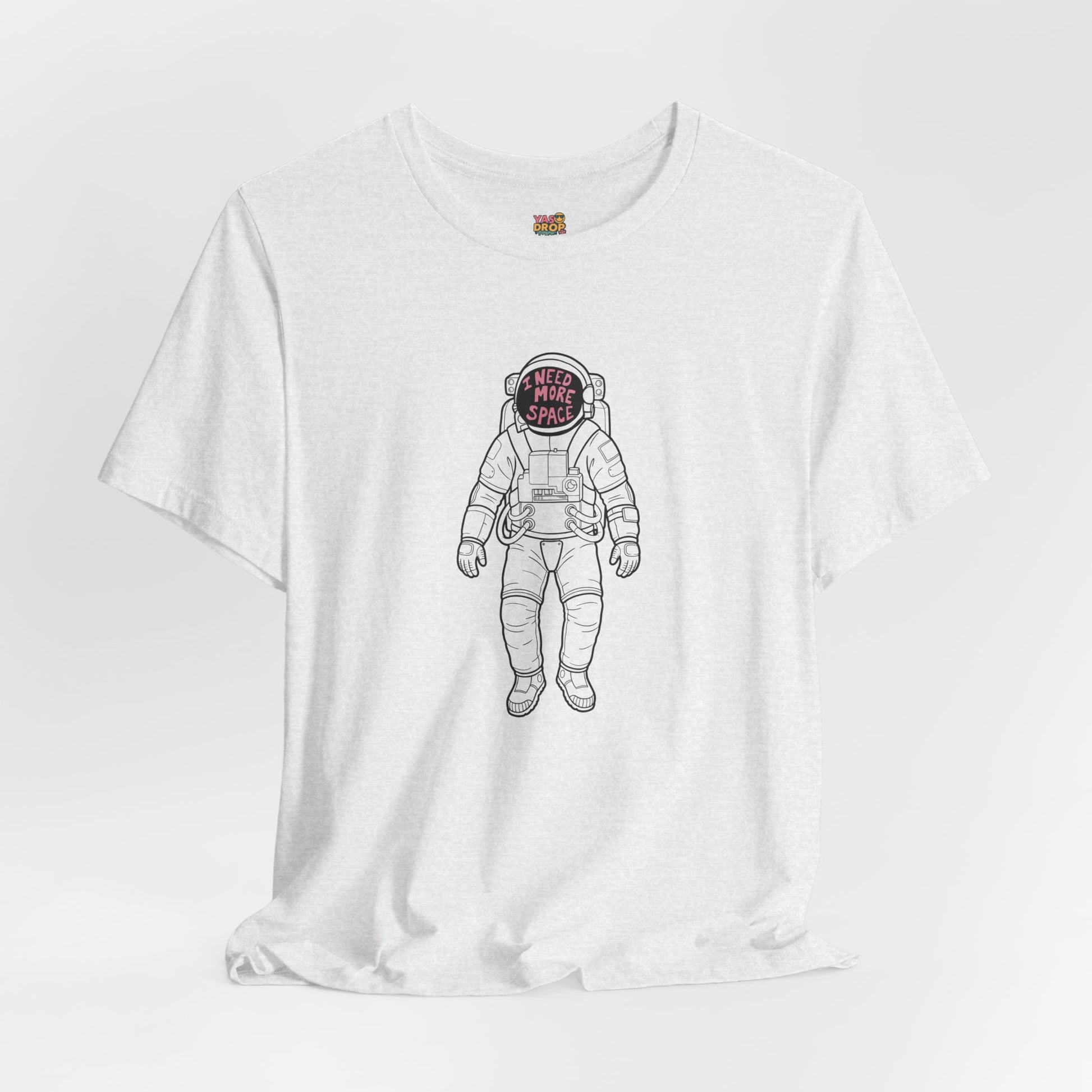 "I Need More Space" Astronaut Graphic Tee – Y2K Retro Streetwear T-Shirt