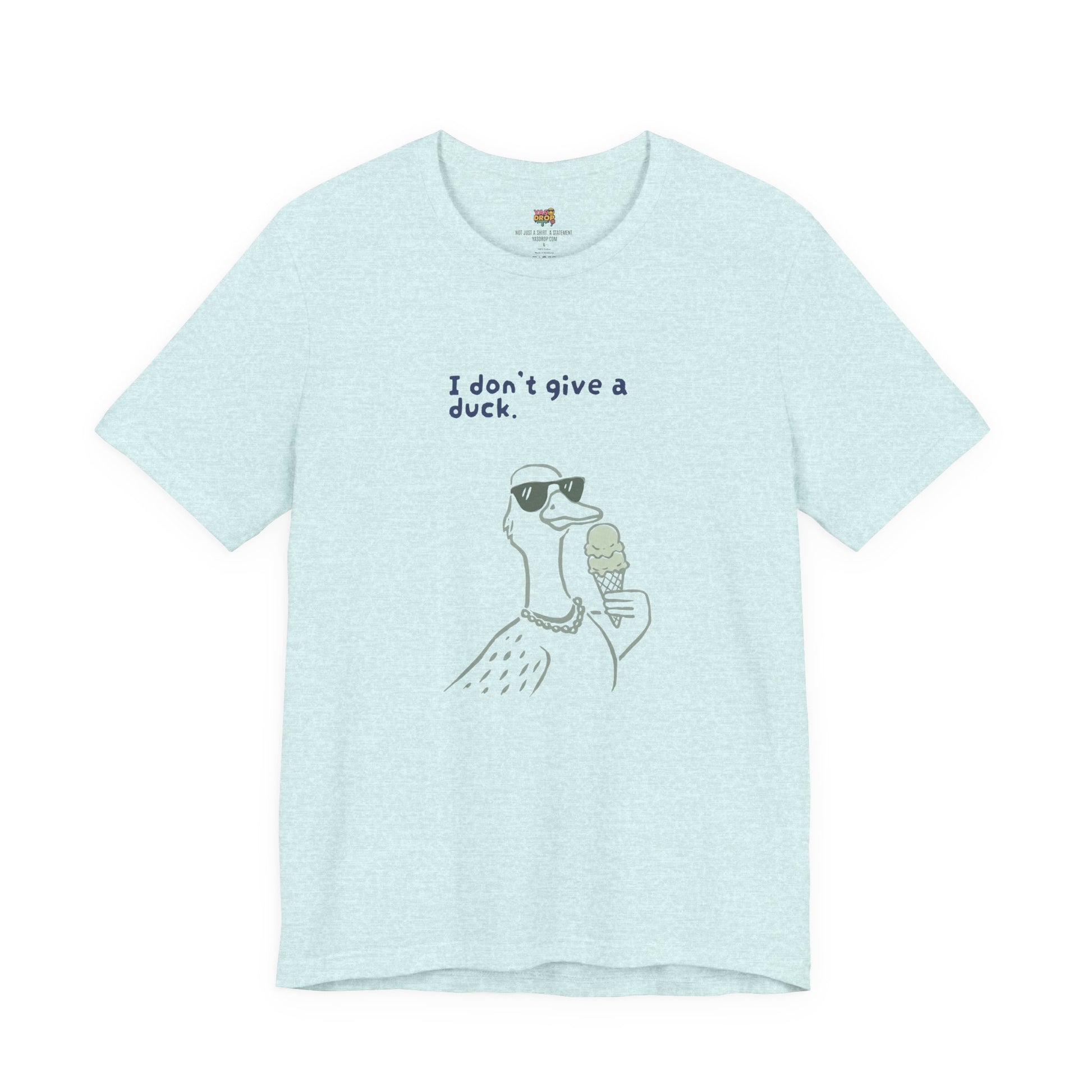 I Don't Give A Duck Graphic Tee – Ironic Minimalist Streetwear T-Shirt