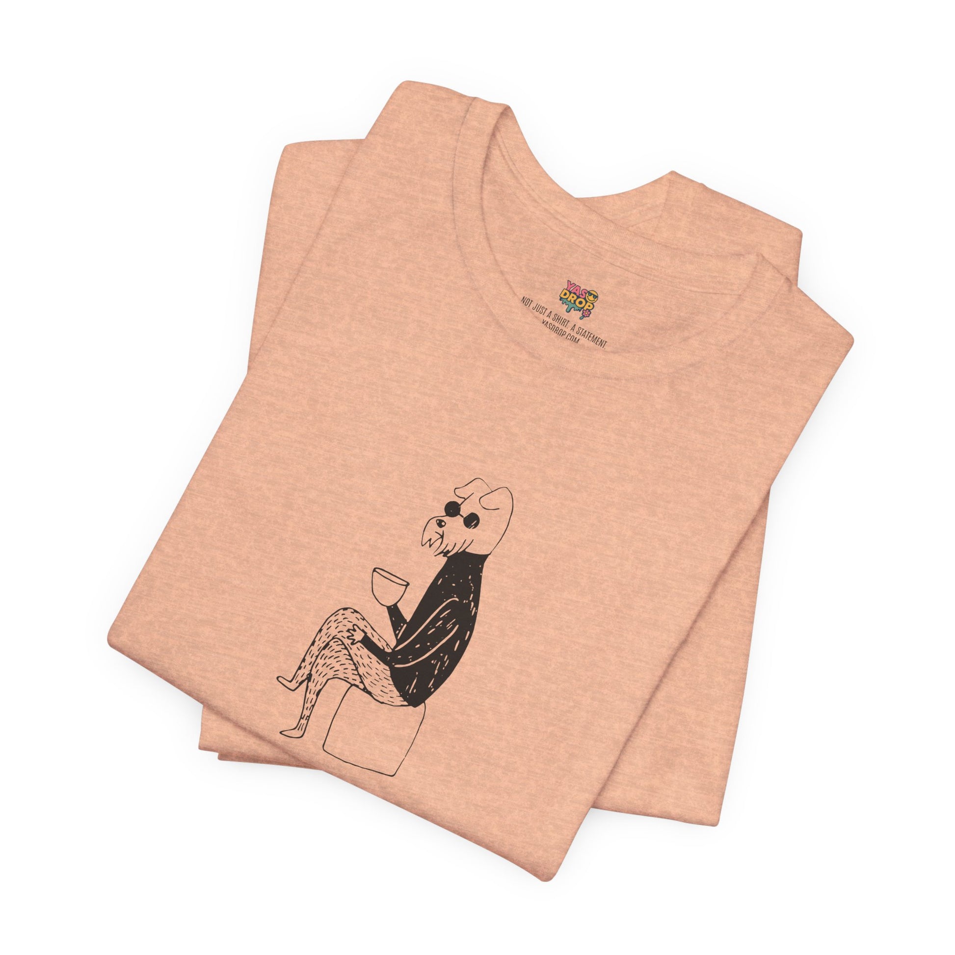 "Unbothered" Minimalist Hipster Dog Graphic Tee – Lofi Aesthetic Streetwear