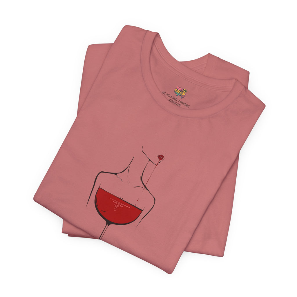 Pour Decisions Premium Graphic Tee – Minimalist Wine Aesthetic Streetwear