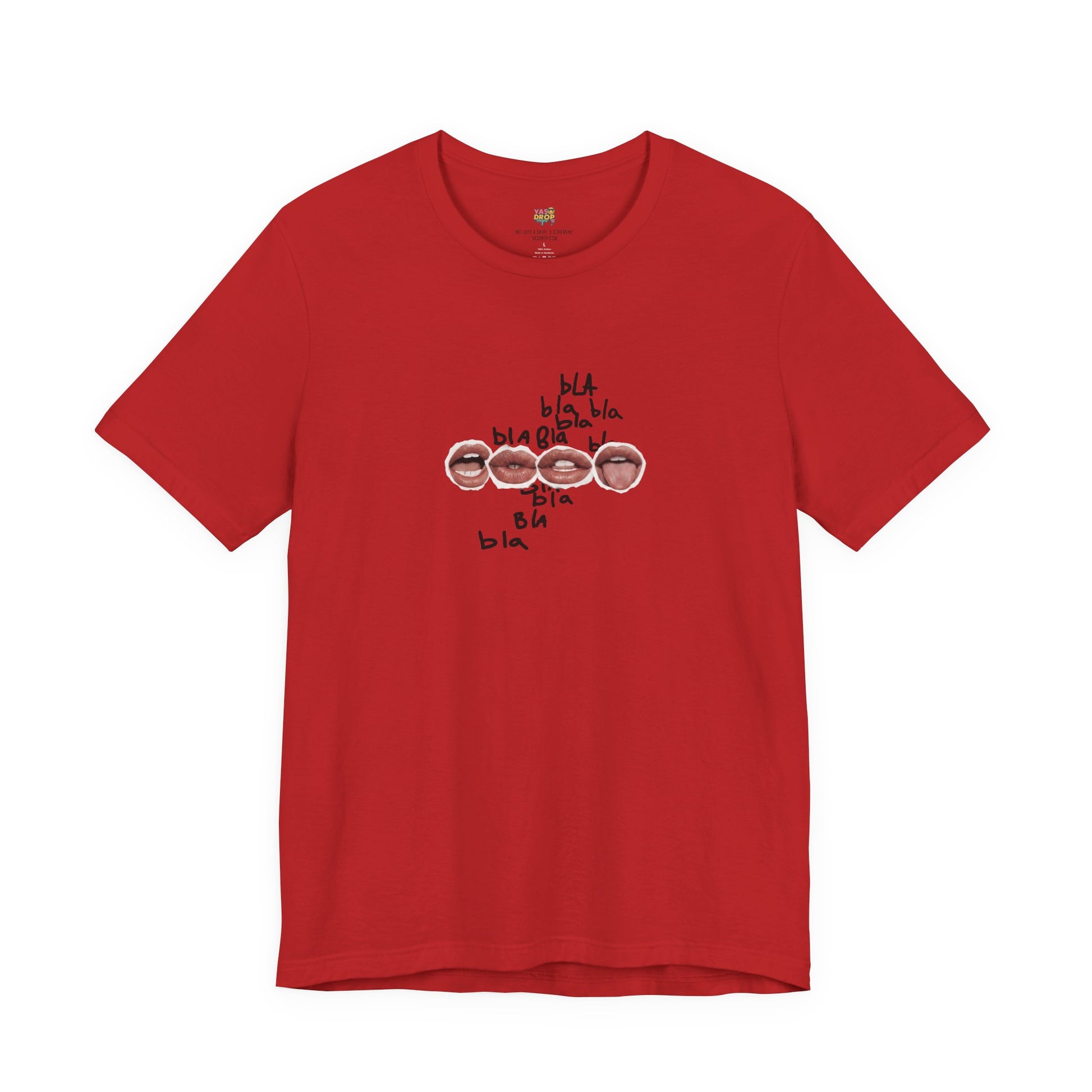 "Bla Bla Bla" Graphic Tee – Ironic Minimalism Streetwear T-Shirt