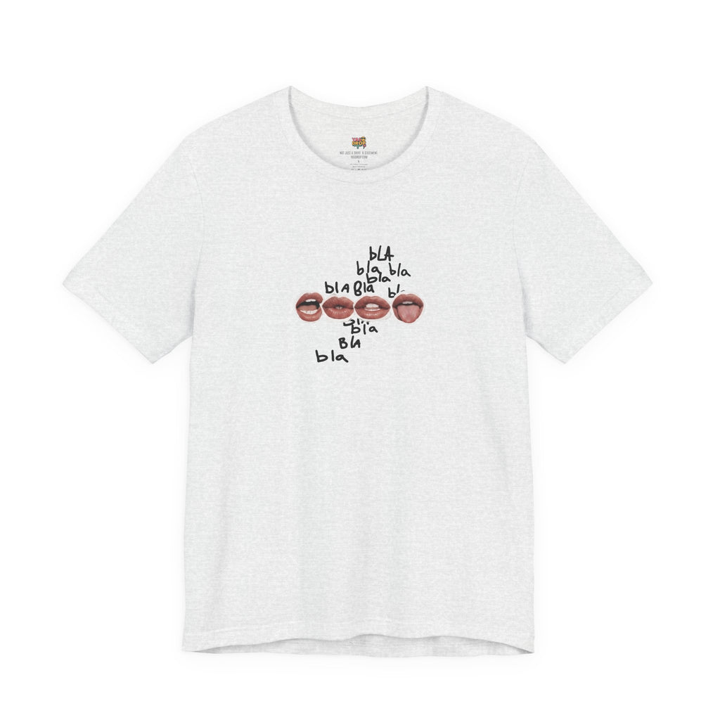 "Bla Bla Bla" Graphic Tee – Ironic Minimalism Streetwear T-Shirt