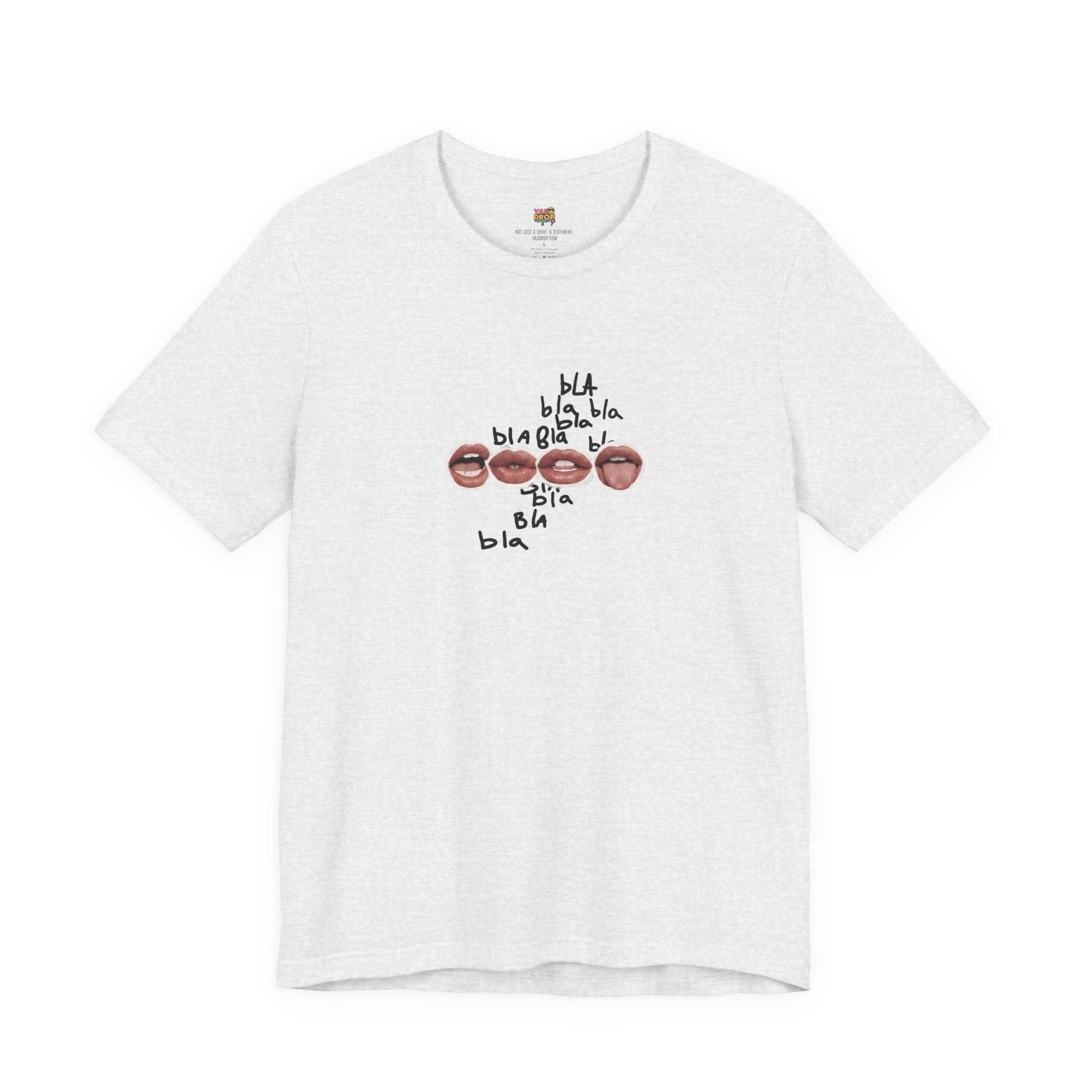 "Bla Bla Bla" Graphic Tee – Ironic Minimalism Streetwear T-Shirt