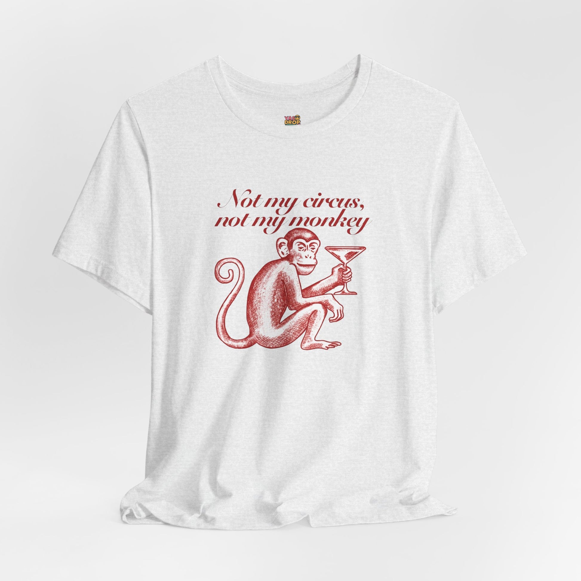 Not My Circus Not My Monkey Graphic Tee - Ironic Vintage Streetwear T-Shirt