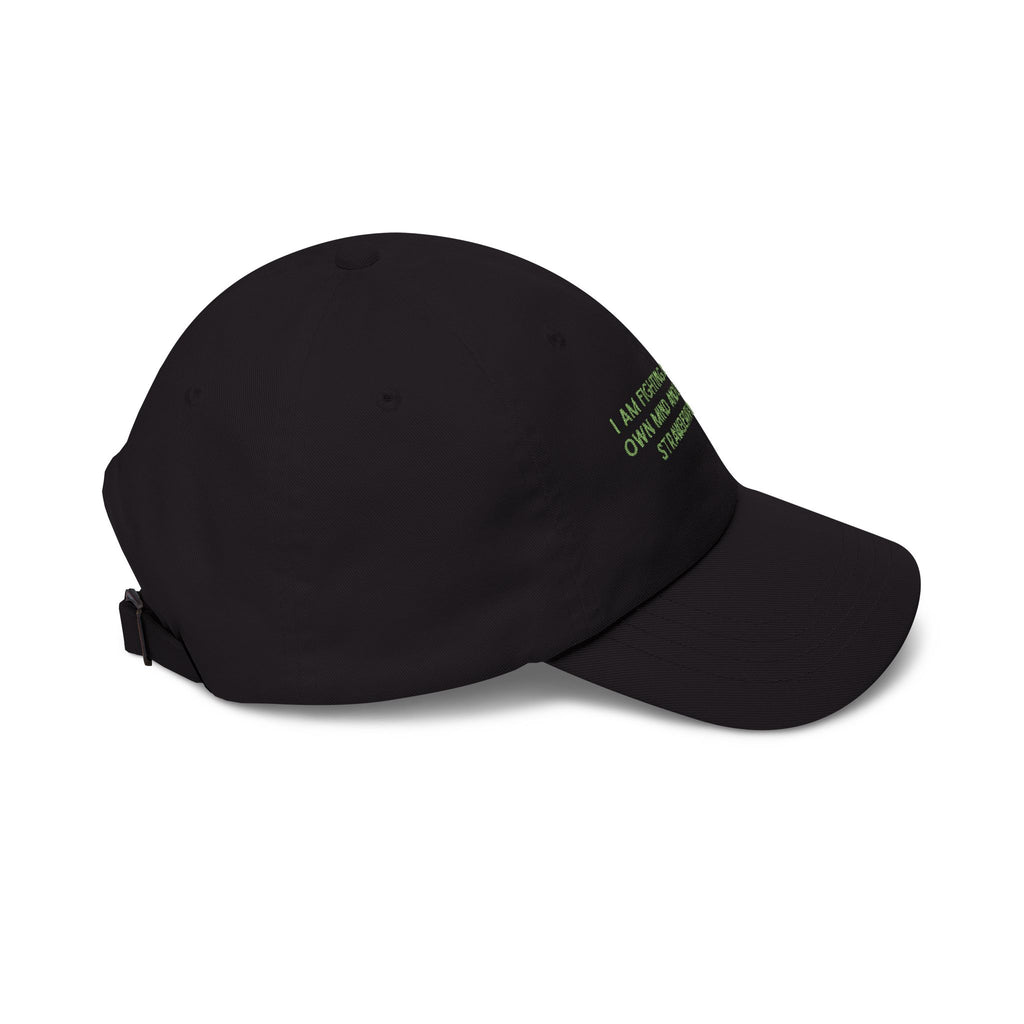“I Am Fighting A War In My Own Mind And Losing To A Strawberry Matcha” Embroidered Hat