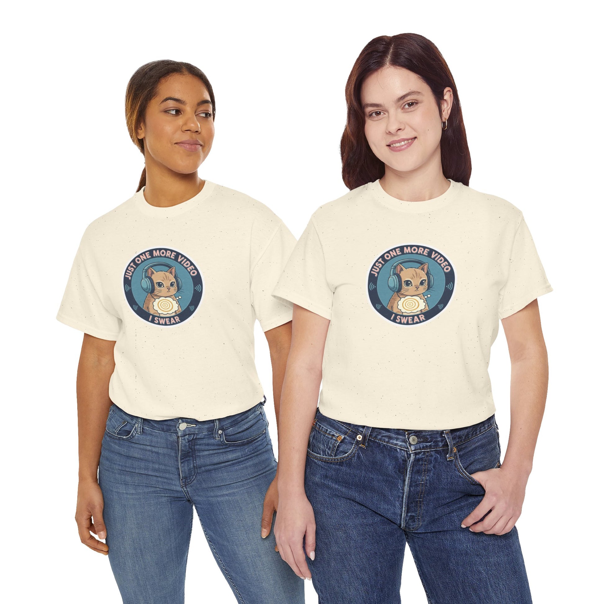 Just One More Video I Swear: Cute Cat Addiction Tee