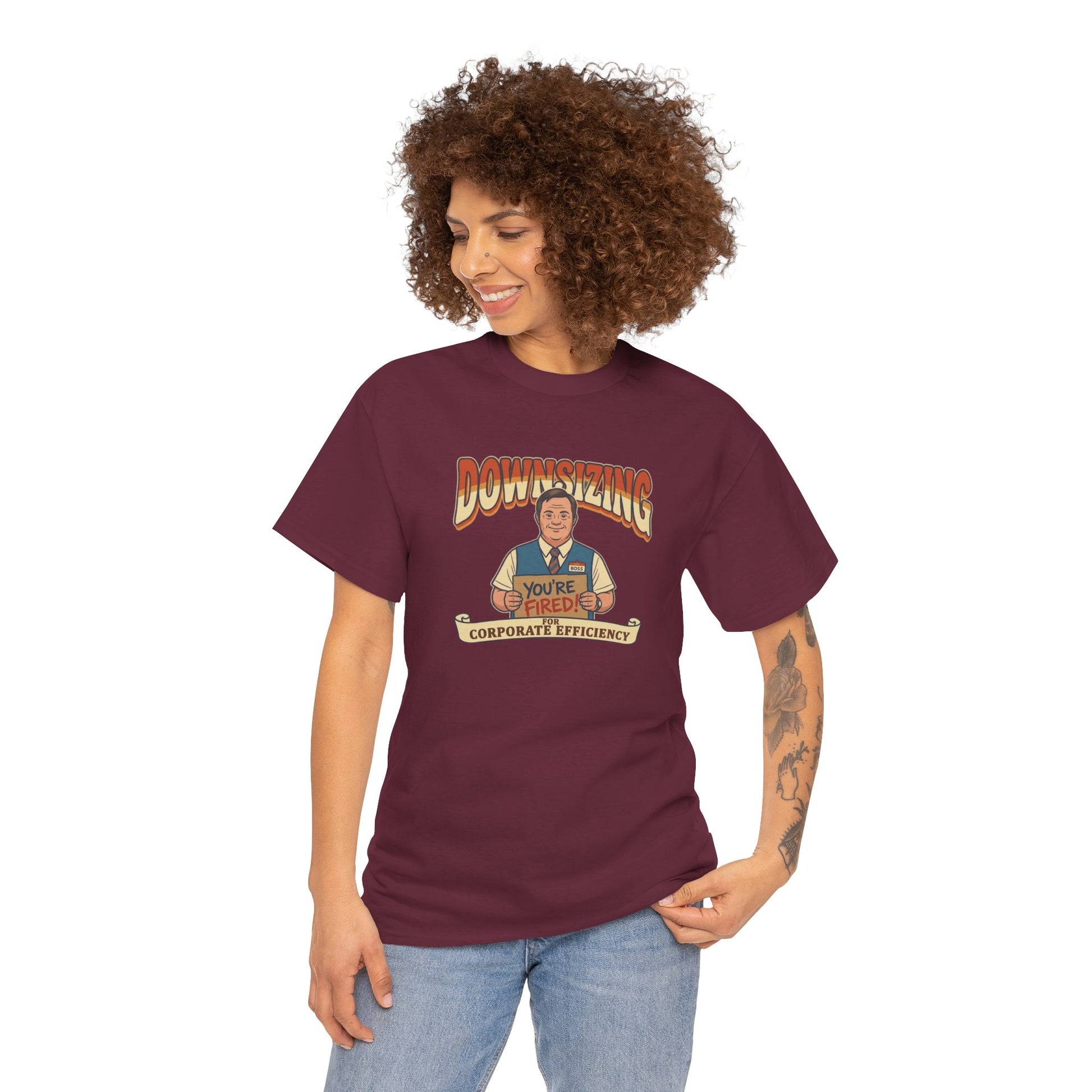 The Great Downsizing Tee - Retro Corporate Meme T-Shirt (iykyk)