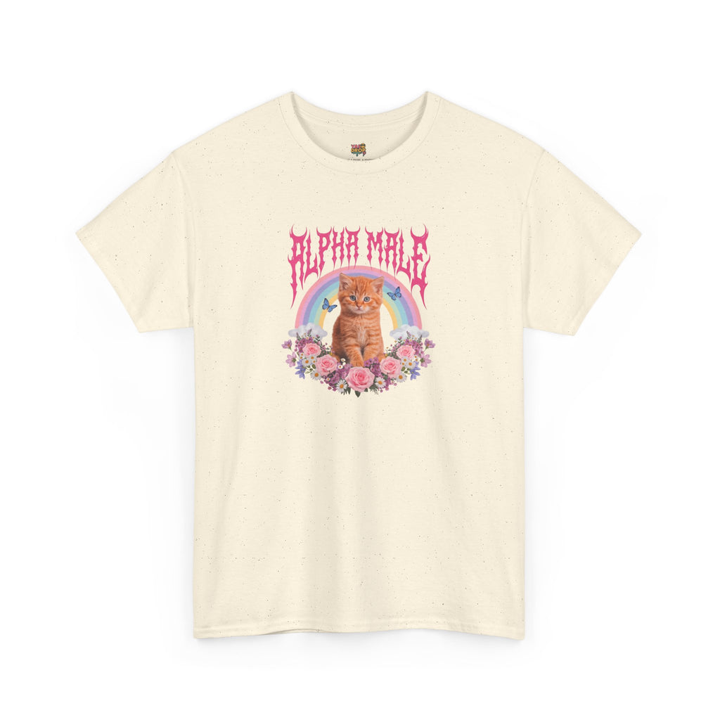 Alpha Male Kitten T-Shirt – Ironic Heavy Metal Aesthetic Graphic Tee