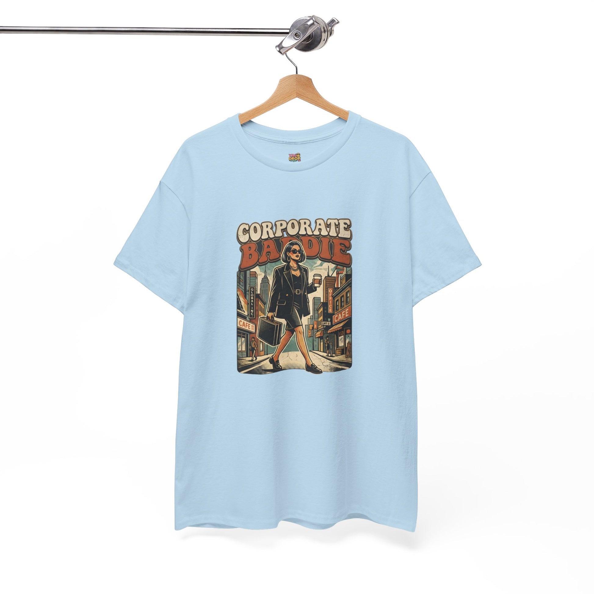 Corporate Baddie Vintage Graphic Tee - Ironic Office Aesthetic T-Shirt